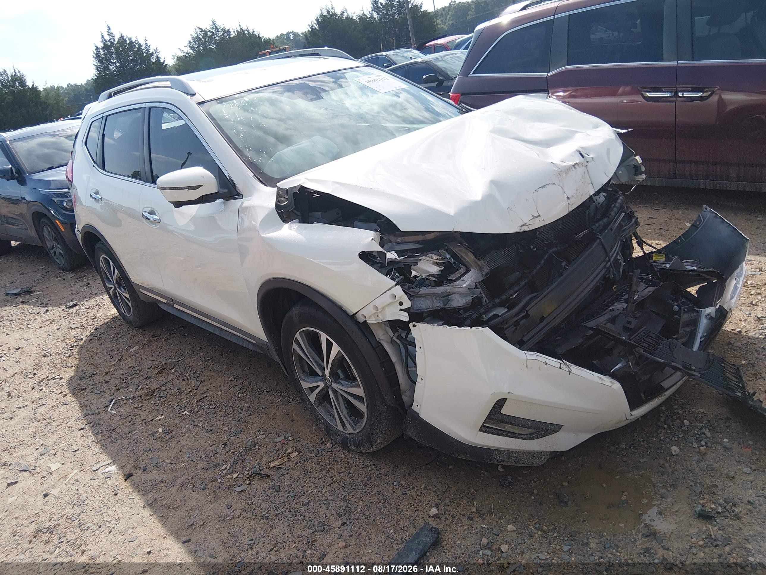 2018 Nissan Rogue Sl White vin: 5N1AT2MV1JC826655
