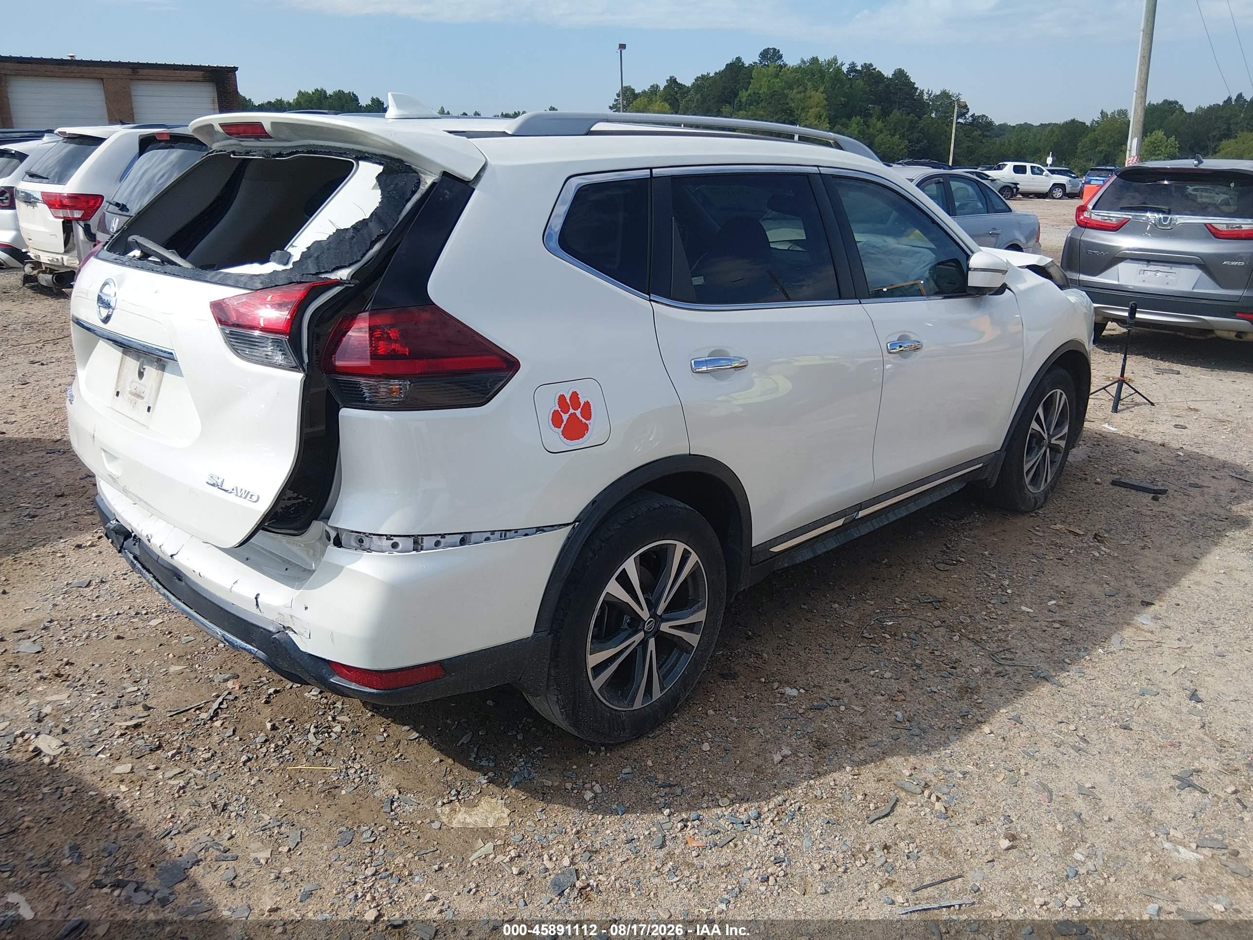 2018 Nissan Rogue Sl White vin: 5N1AT2MV1JC826655
