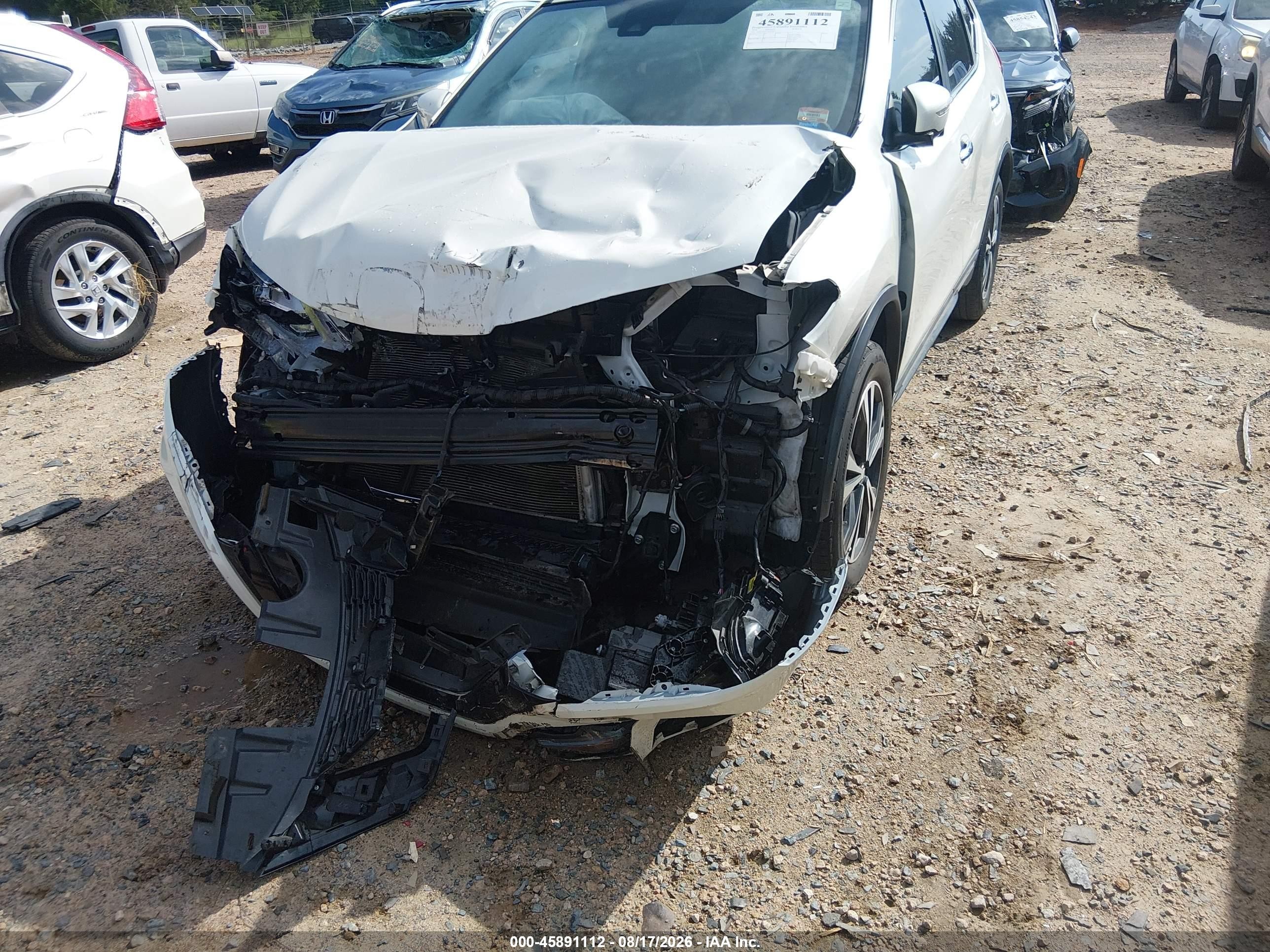 2018 Nissan Rogue Sl White vin: 5N1AT2MV1JC826655
