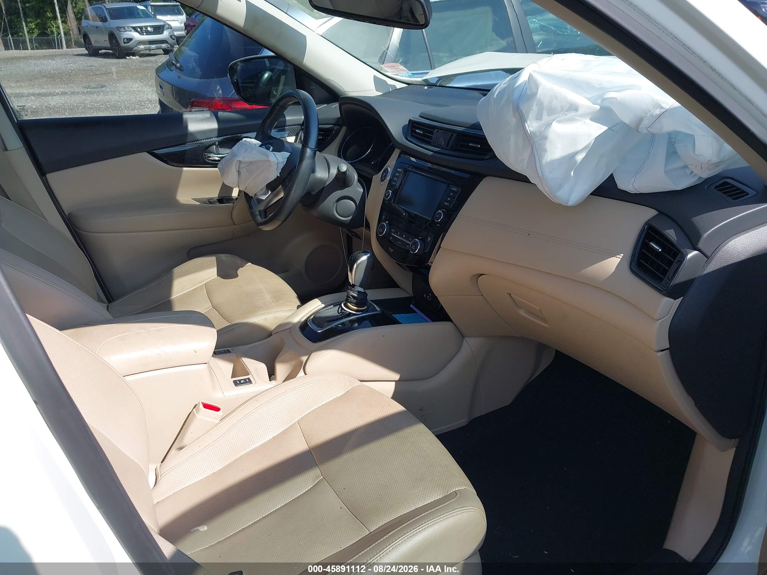 2018 Nissan Rogue Sl White vin: 5N1AT2MV1JC826655