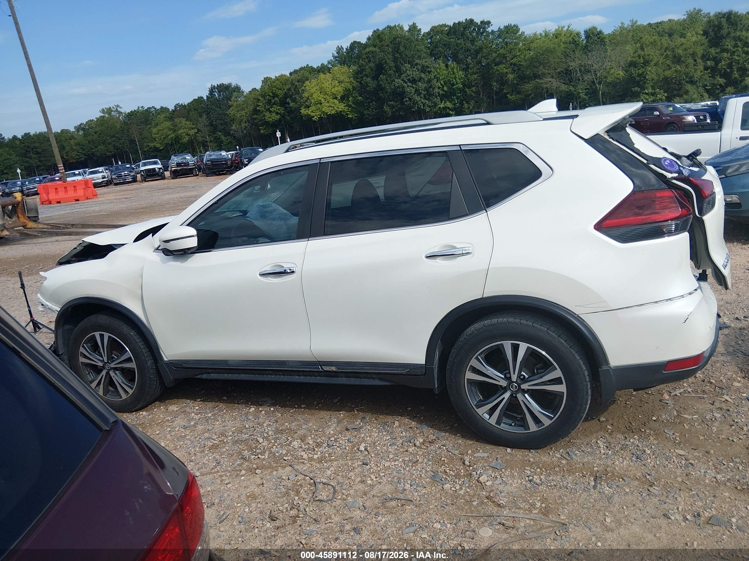2018 Nissan Rogue Sl White vin: 5N1AT2MV1JC826655