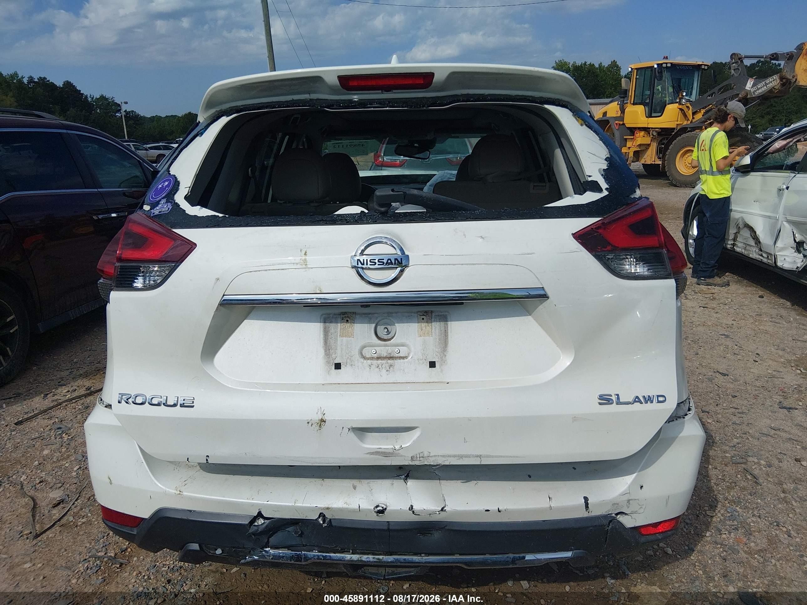 2018 Nissan Rogue Sl White vin: 5N1AT2MV1JC826655