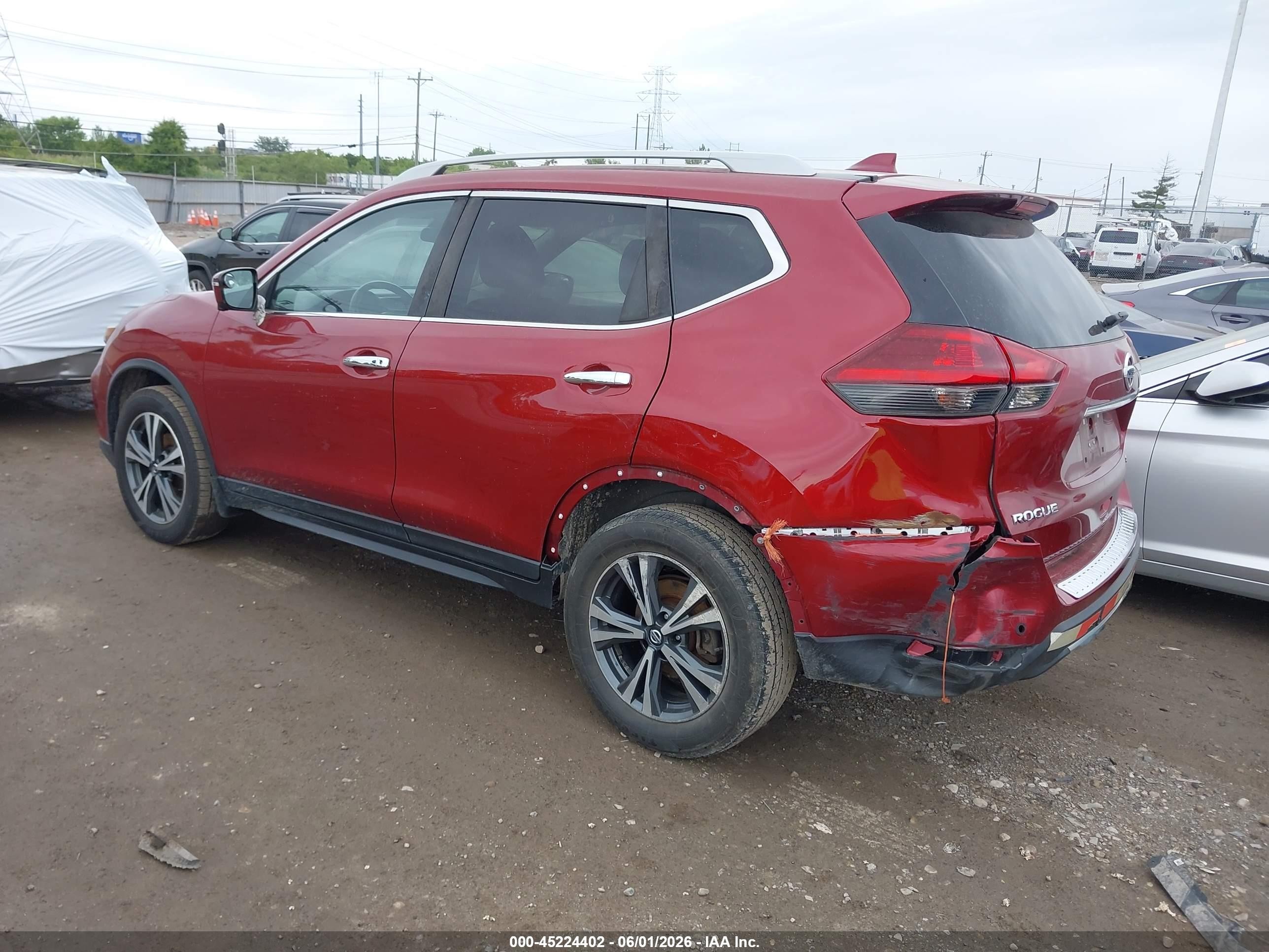 2019 Nissan Rogue Sv Red vin: 5N1AT2MV1KC790502