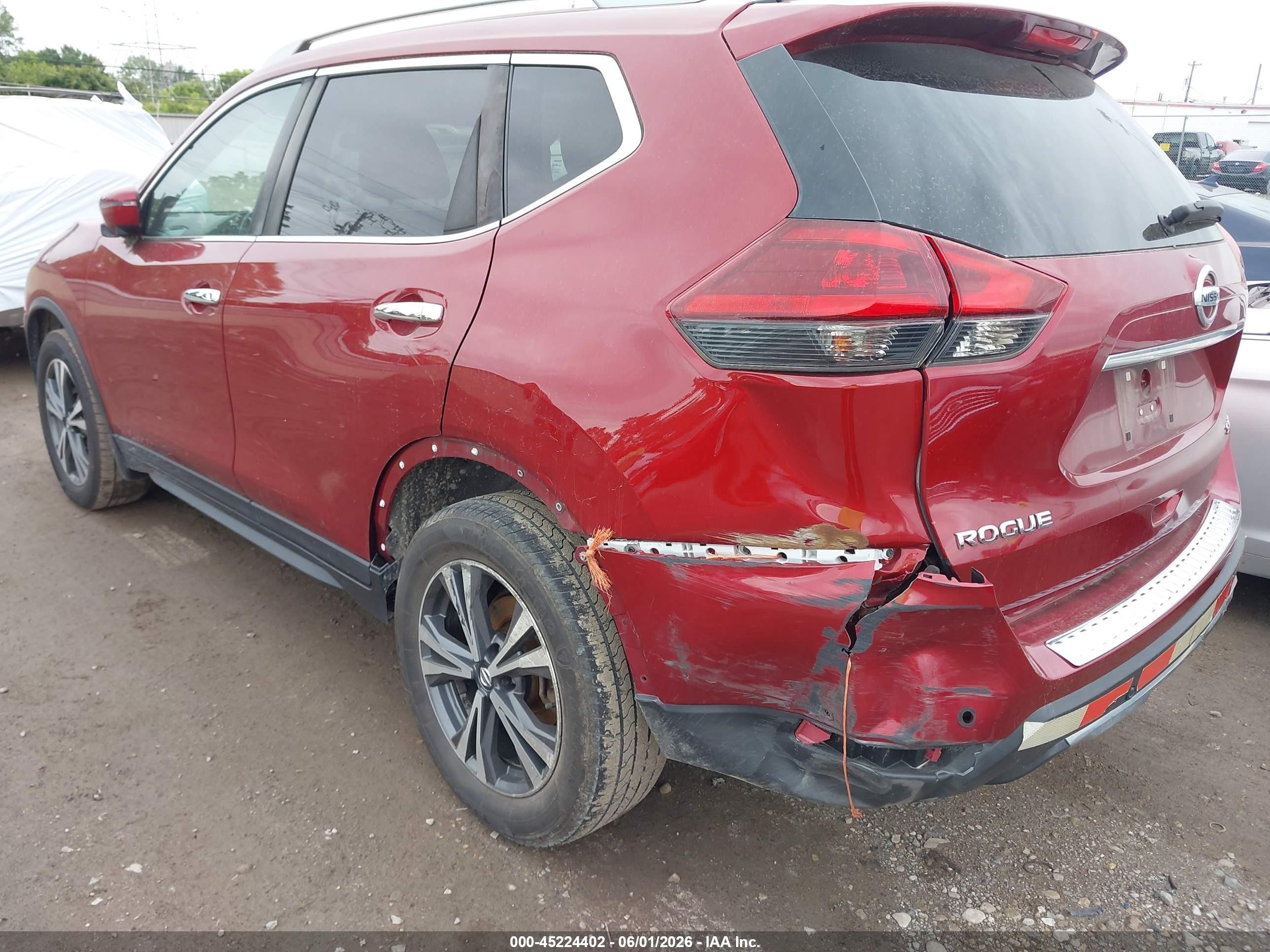 2019 Nissan Rogue Sv Red vin: 5N1AT2MV1KC790502