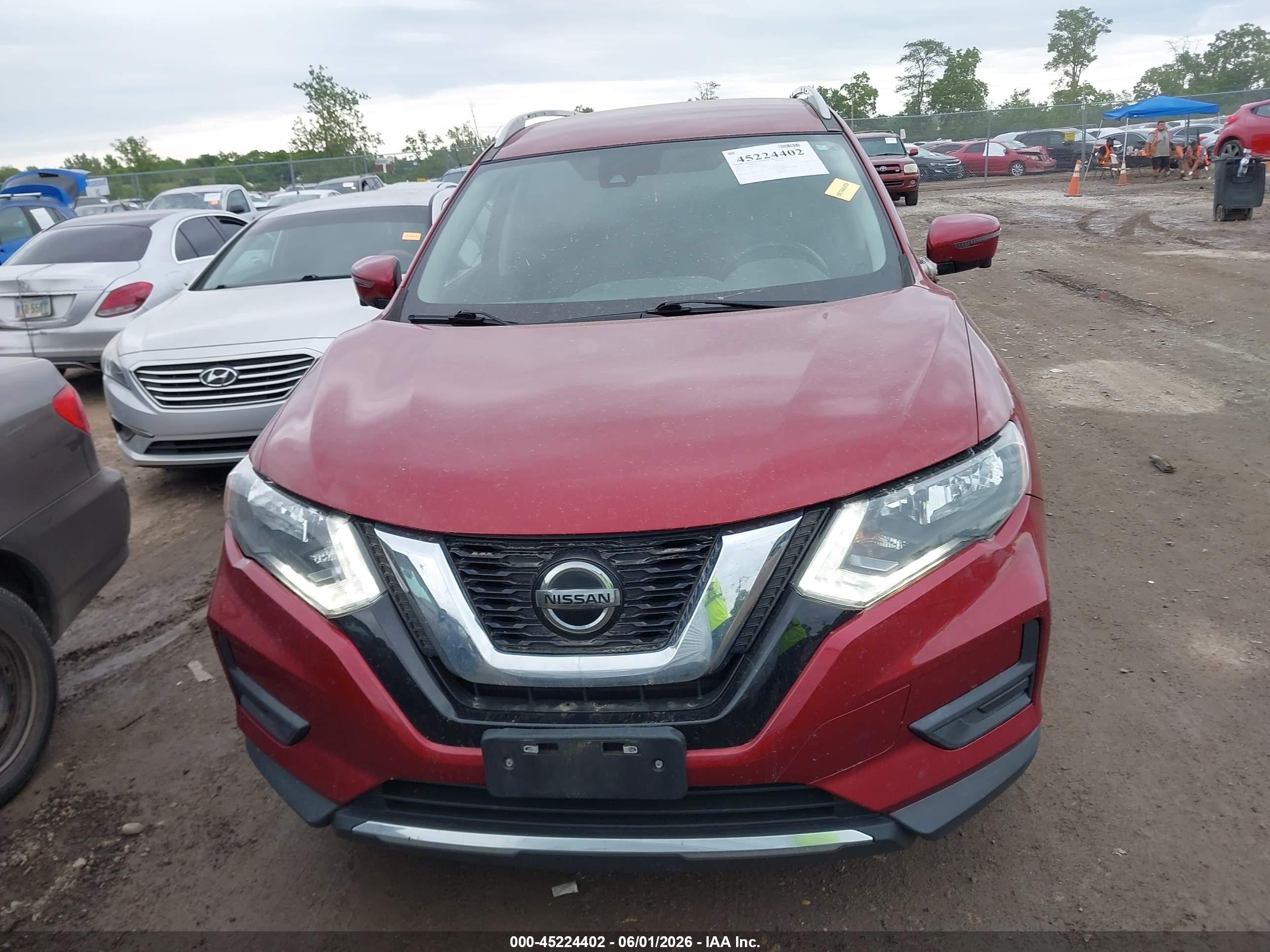 2019 Nissan Rogue Sv Red vin: 5N1AT2MV1KC790502