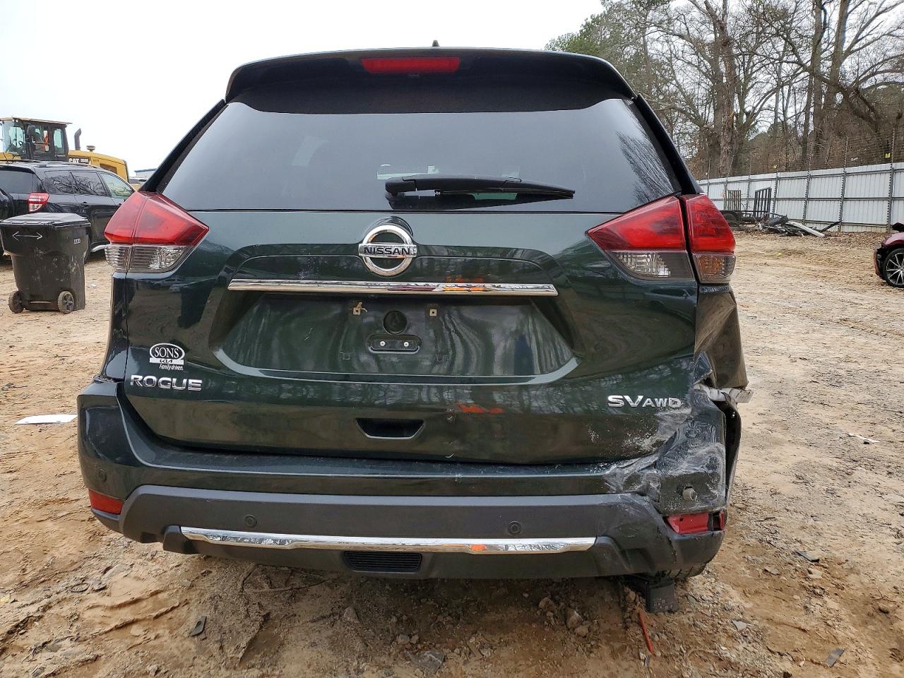 2020 Nissan Rogue S Зеленый vin: 5N1AT2MV1LC702355