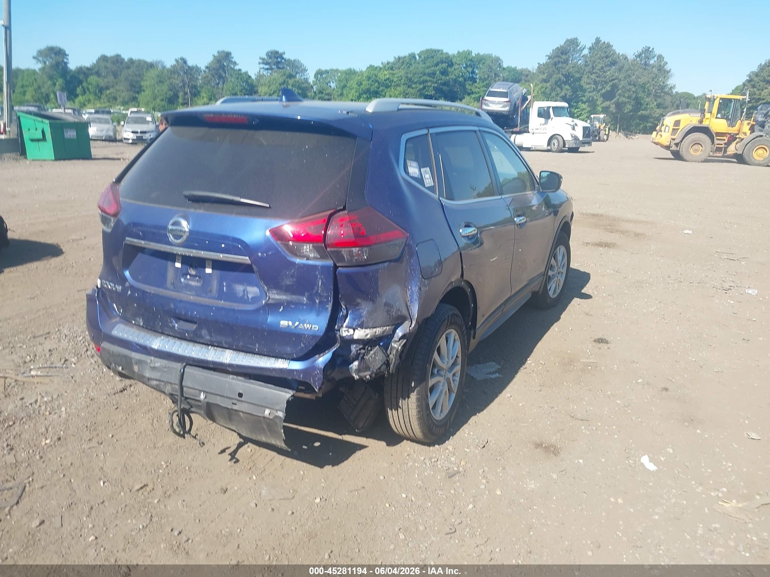 2020 Nissan Rogue Sv Intelligent Awd Blue vin: 5N1AT2MV1LC813956