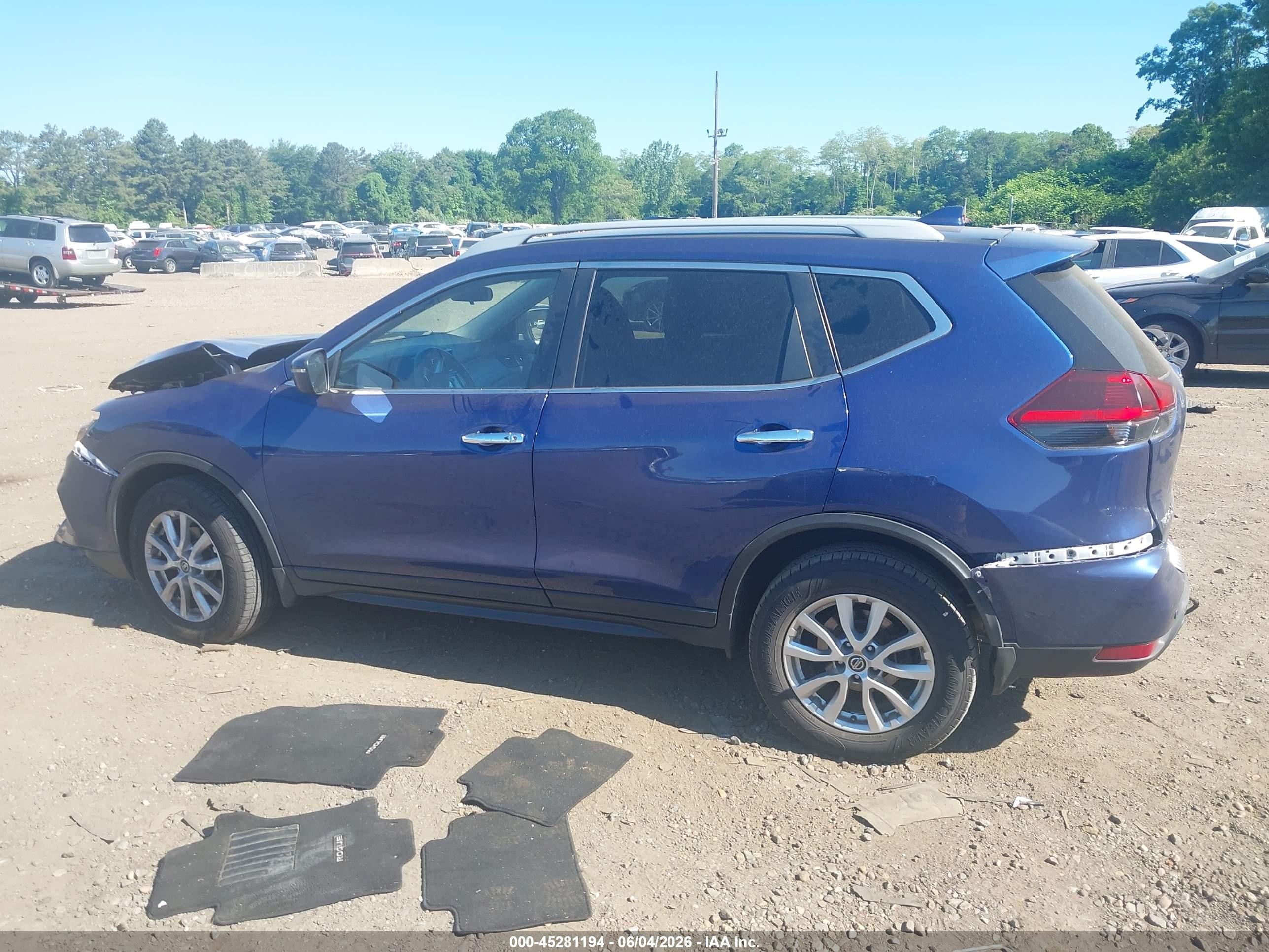 2020 Nissan Rogue Sv Intelligent Awd Blue vin: 5N1AT2MV1LC813956