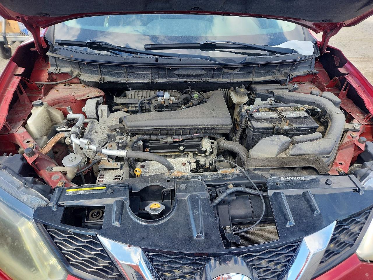2014 Nissan Rogue Sv Red vin: 5N1AT2MV2EC753155