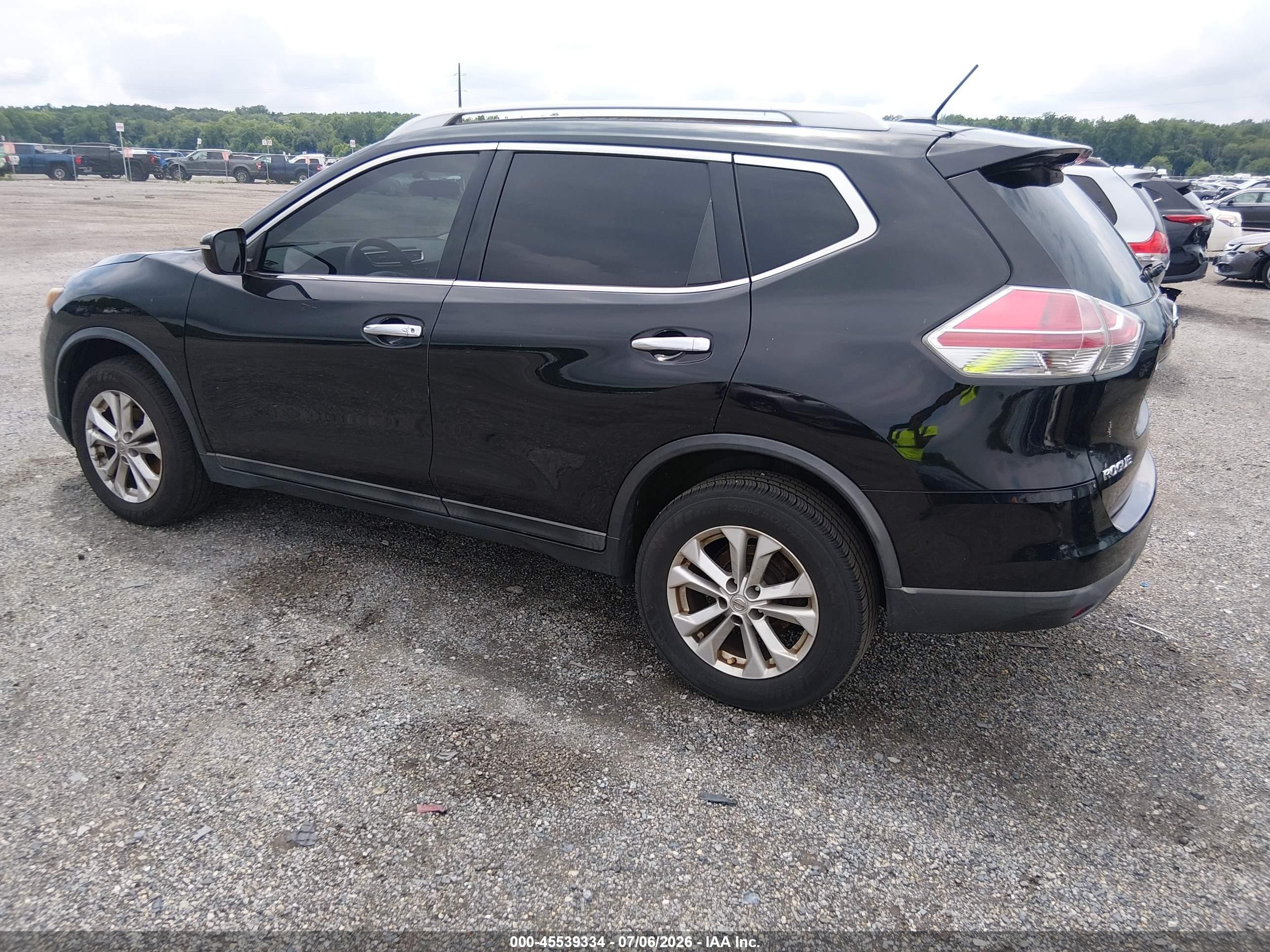 2014 Nissan Rogue Sv Black vin: 5N1AT2MV2EC754290