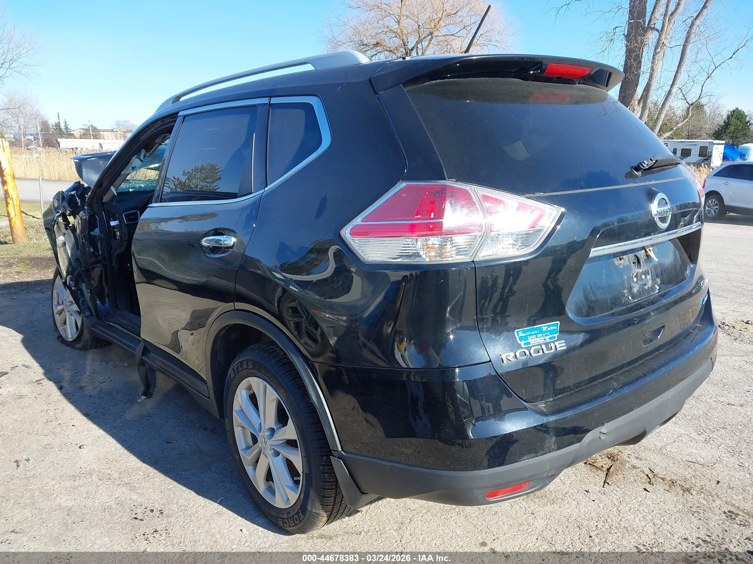 2014 Nissan Rogue Sv Black vin: 5N1AT2MV2EC762308
