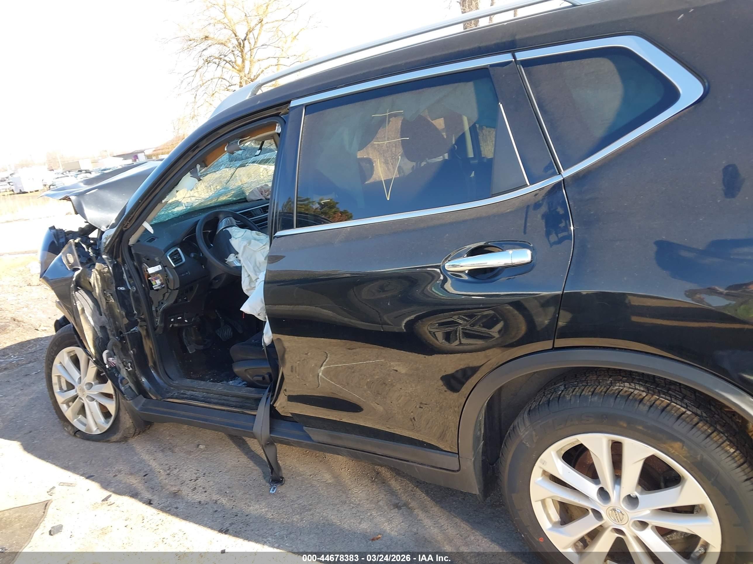 2014 Nissan Rogue Sv Black vin: 5N1AT2MV2EC762308