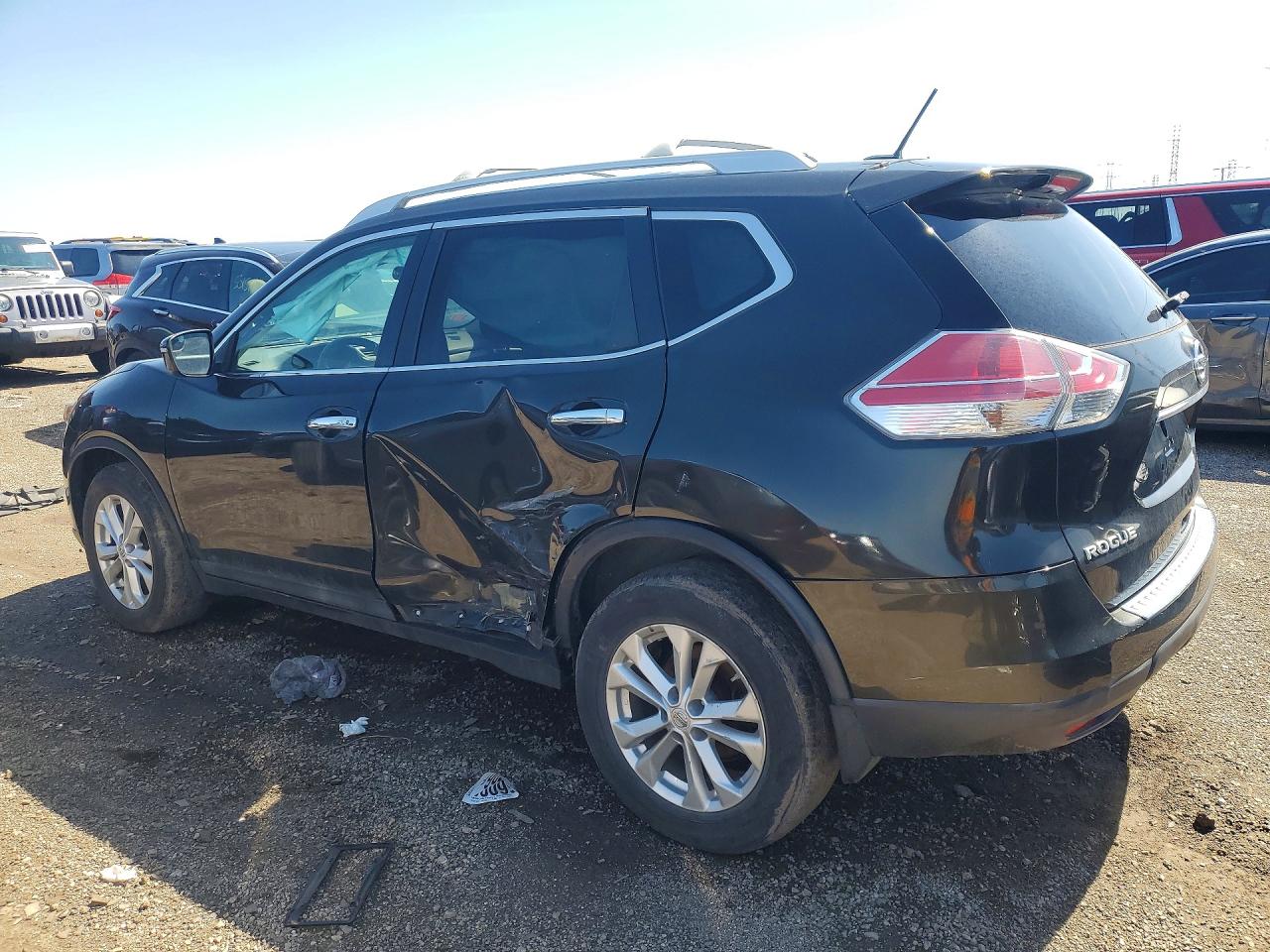 2014 Nissan Rogue Sv Black vin: 5N1AT2MV2EC767993