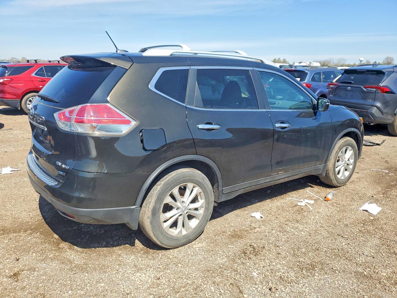 2014 Nissan Rogue Sv Black vin: 5N1AT2MV2EC767993