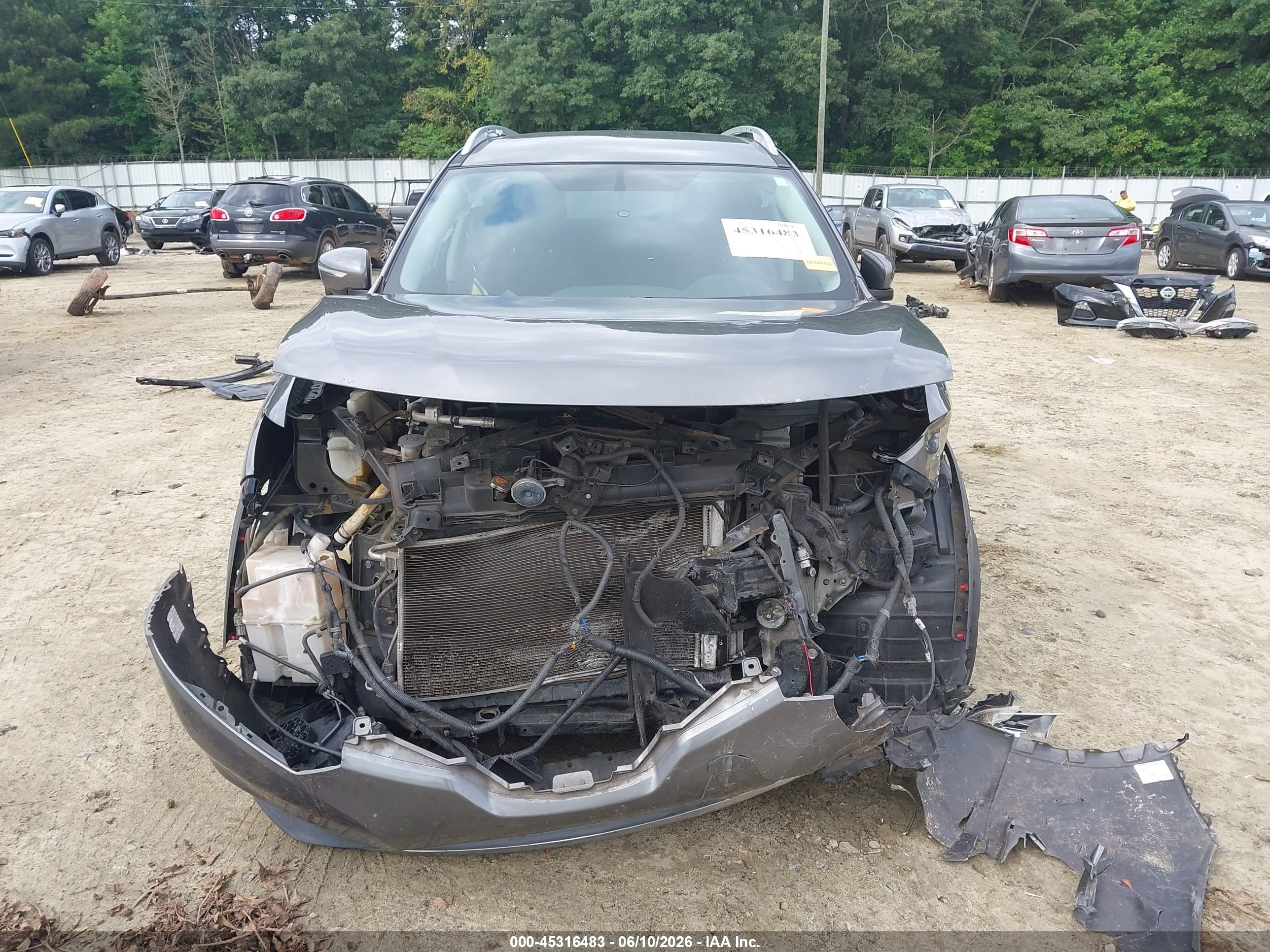 2014 Nissan Rogue Sv Gray vin: 5N1AT2MV2EC772580
