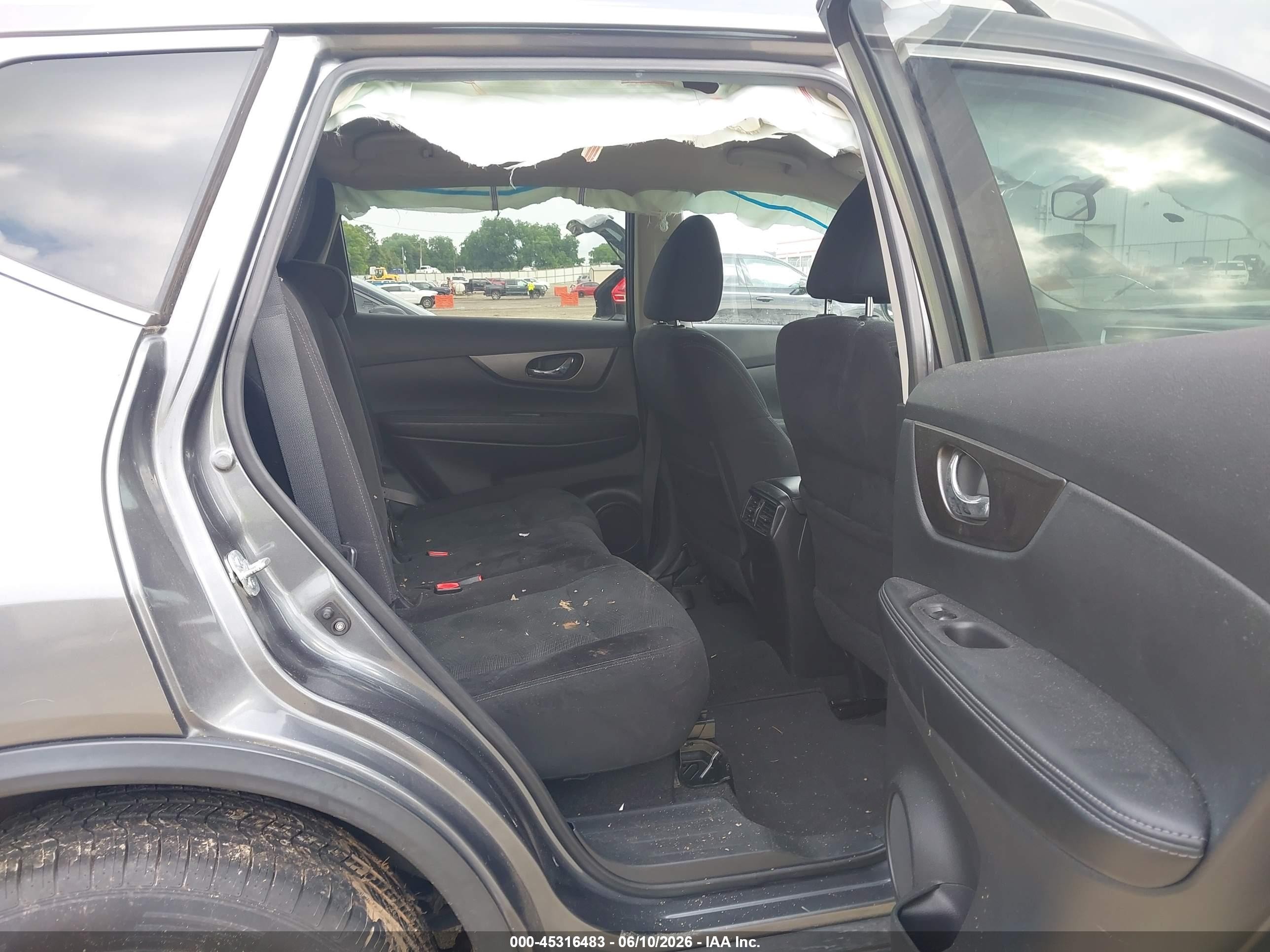 2014 Nissan Rogue Sv Gray vin: 5N1AT2MV2EC772580
