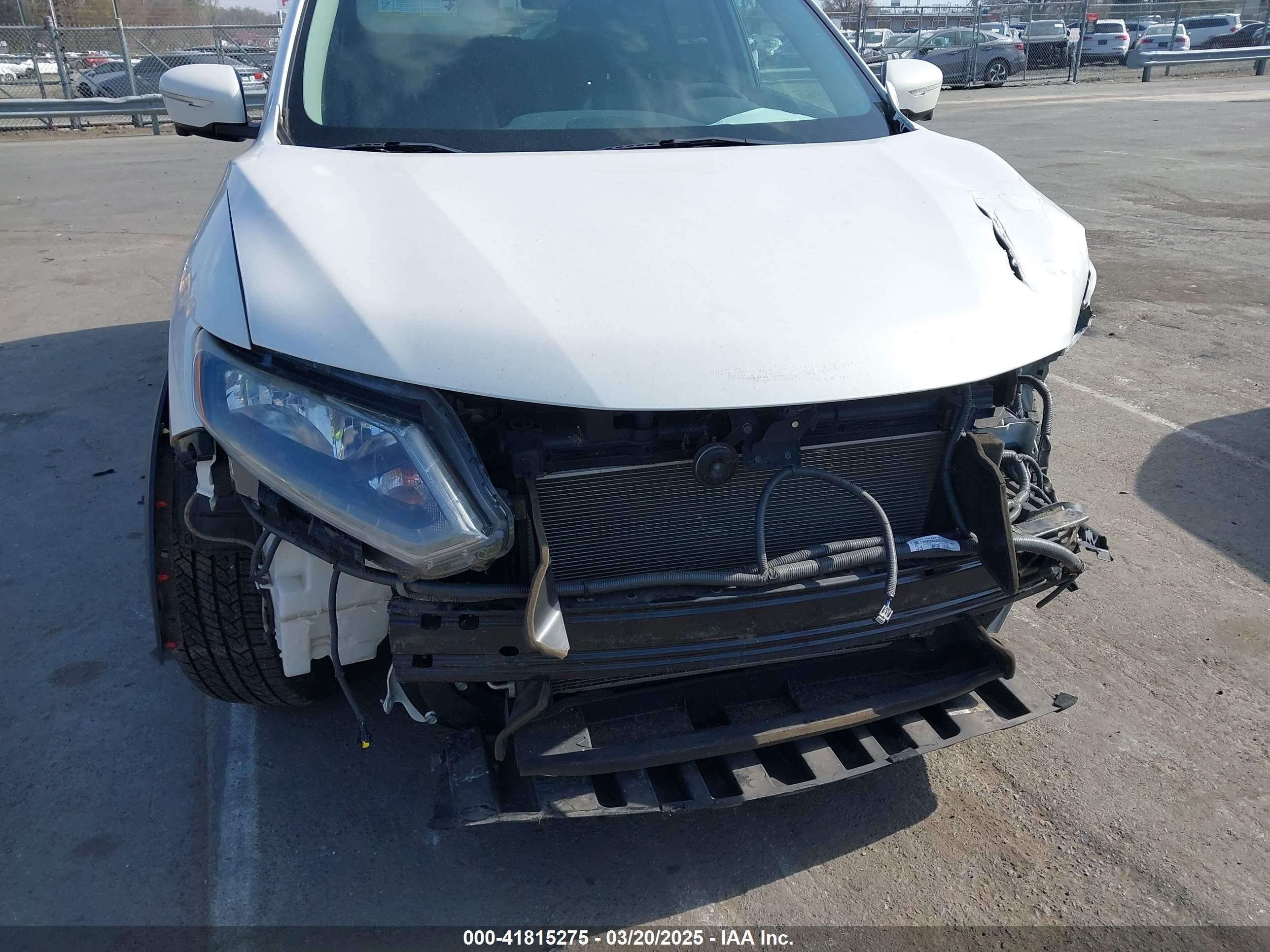 2014 Nissan Rogue Sl White vin: 5N1AT2MV2EC775432