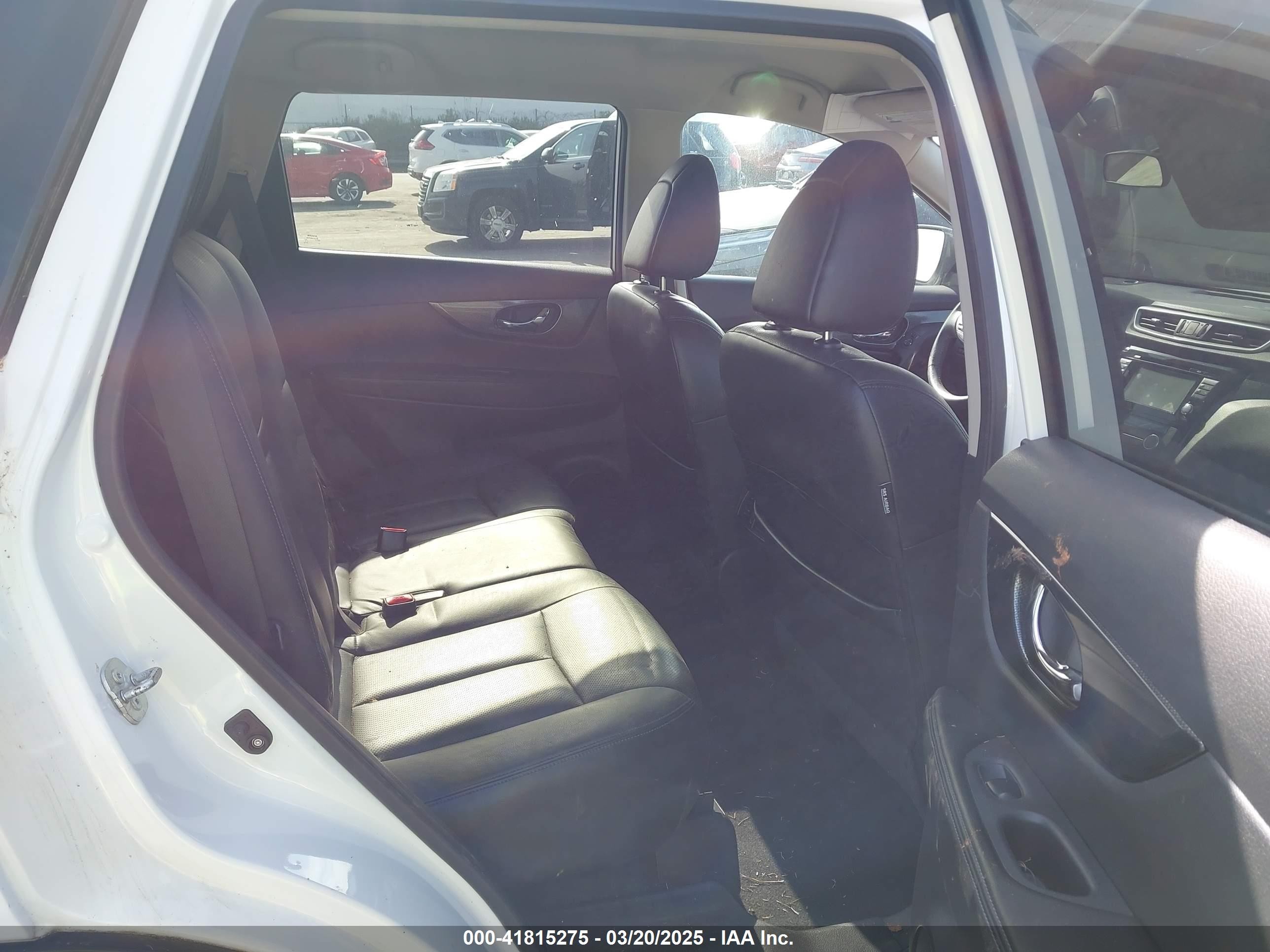 2014 Nissan Rogue Sl White vin: 5N1AT2MV2EC775432
