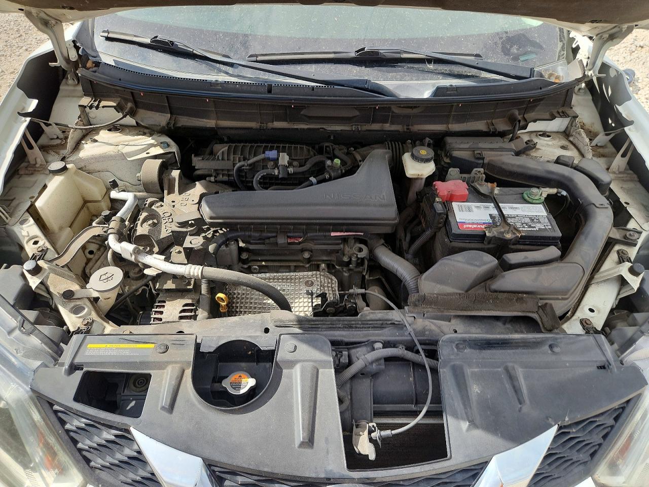 2014 Nissan Rogue S White vin: 5N1AT2MV2EC784826