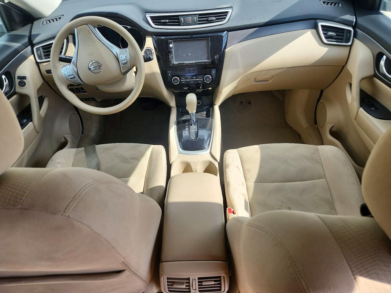 2014 Nissan Rogue S White vin: 5N1AT2MV2EC784826