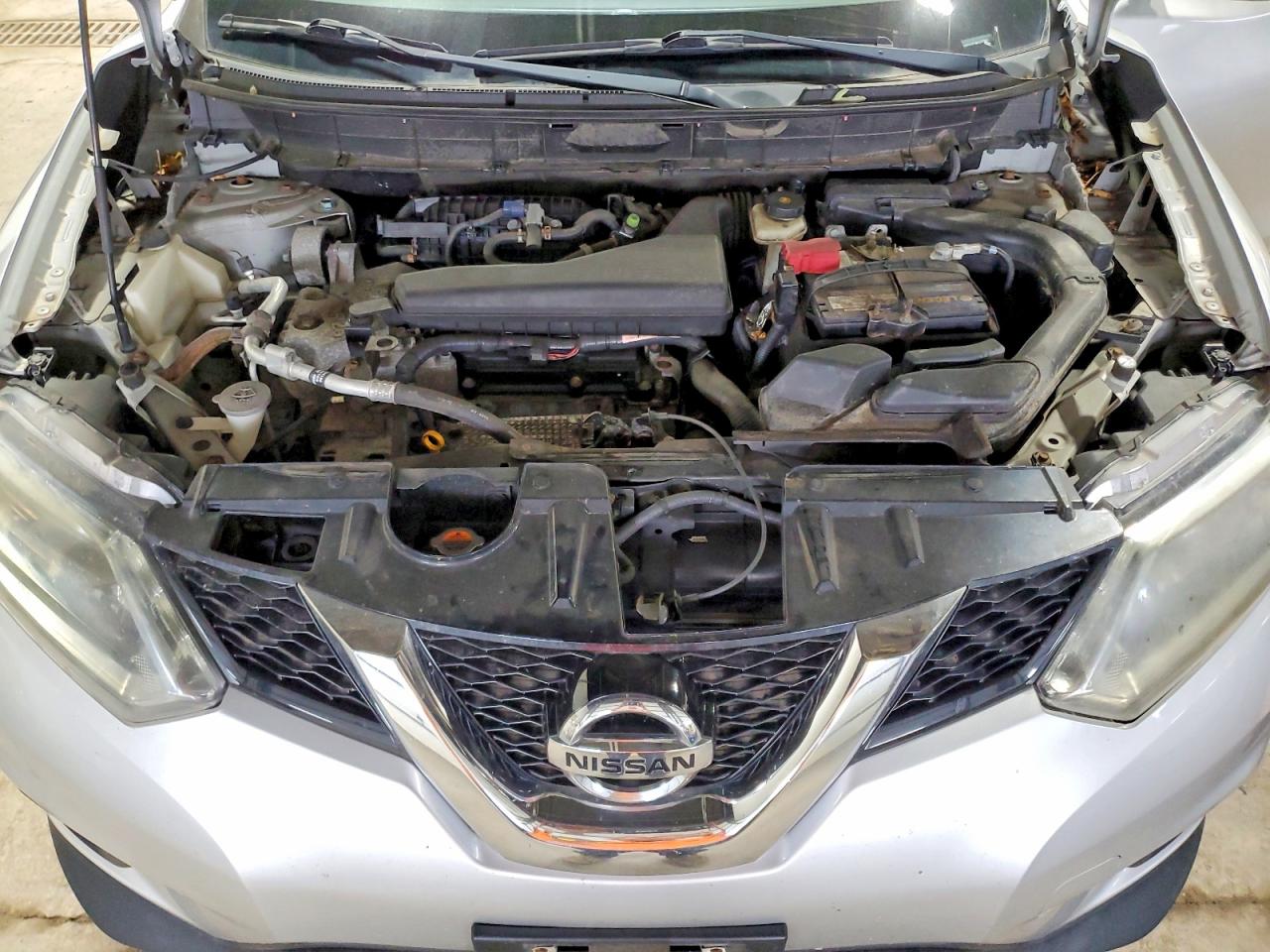 2014 Nissan Rogue Sv Silver vin: 5N1AT2MV2EC788956