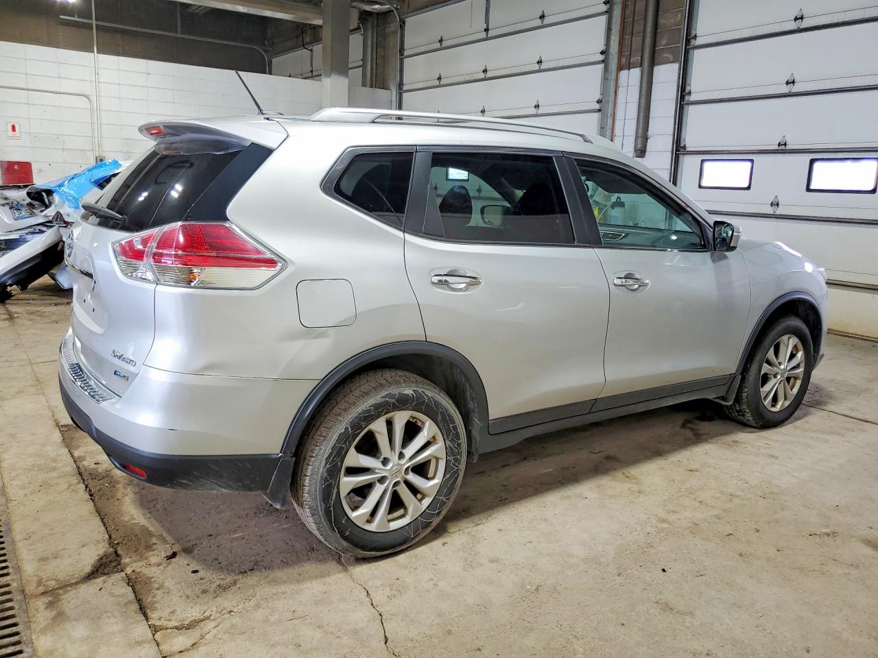 2014 Nissan Rogue Sv Silver vin: 5N1AT2MV2EC788956