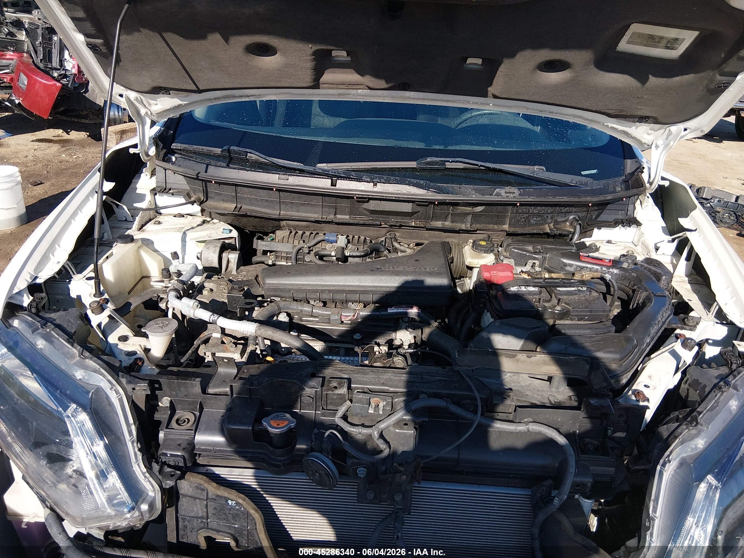 2014 Nissan Rogue Sv White vin: 5N1AT2MV2EC789430