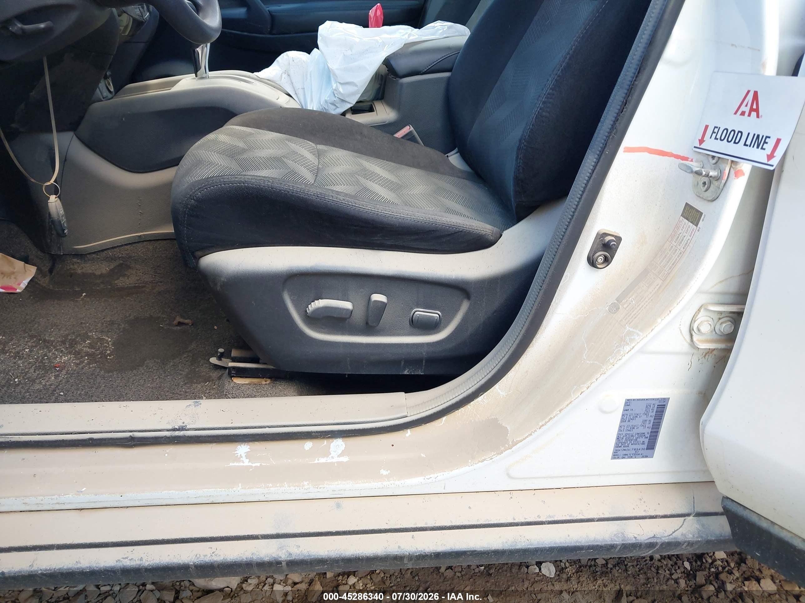 2014 Nissan Rogue Sv White vin: 5N1AT2MV2EC789430