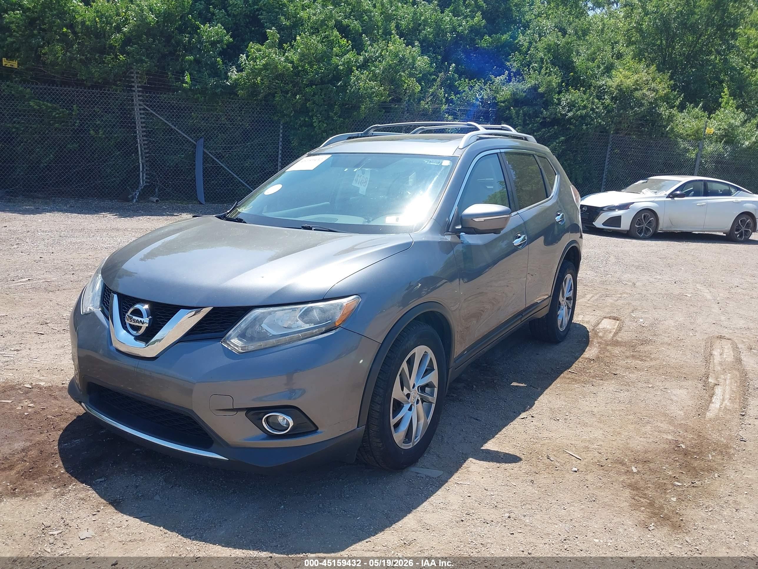 2014 Nissan Rogue Sl Gray vin: 5N1AT2MV2EC791856