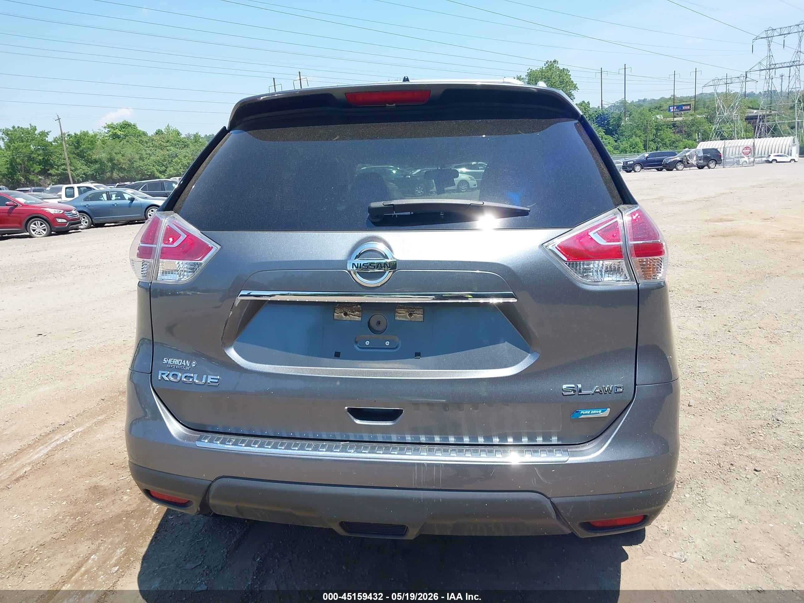 2014 Nissan Rogue Sl Gray vin: 5N1AT2MV2EC791856