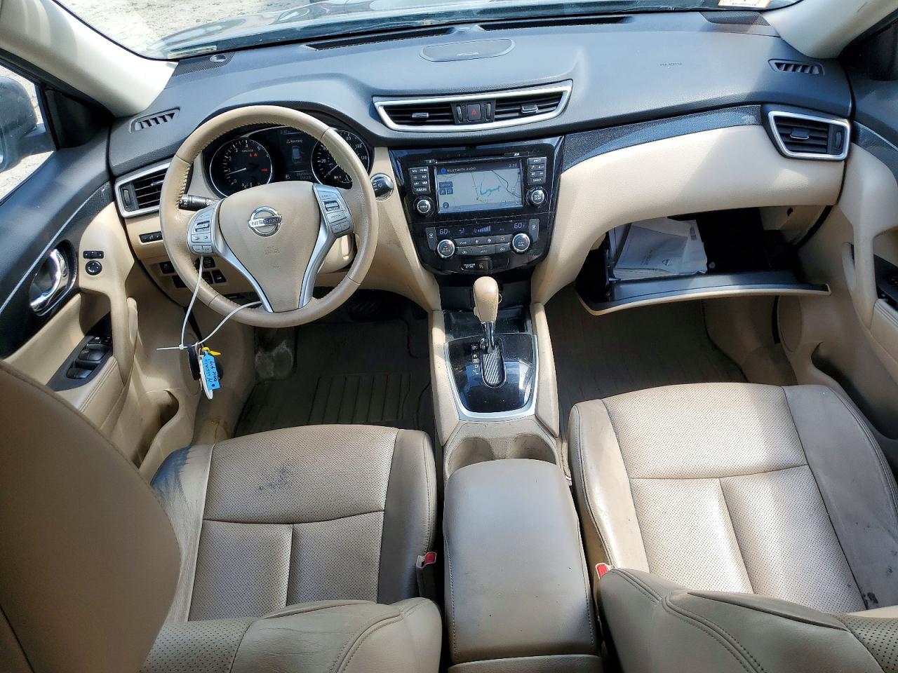 2014 Nissan Rogue Sl Green vin: 5N1AT2MV2EC794806