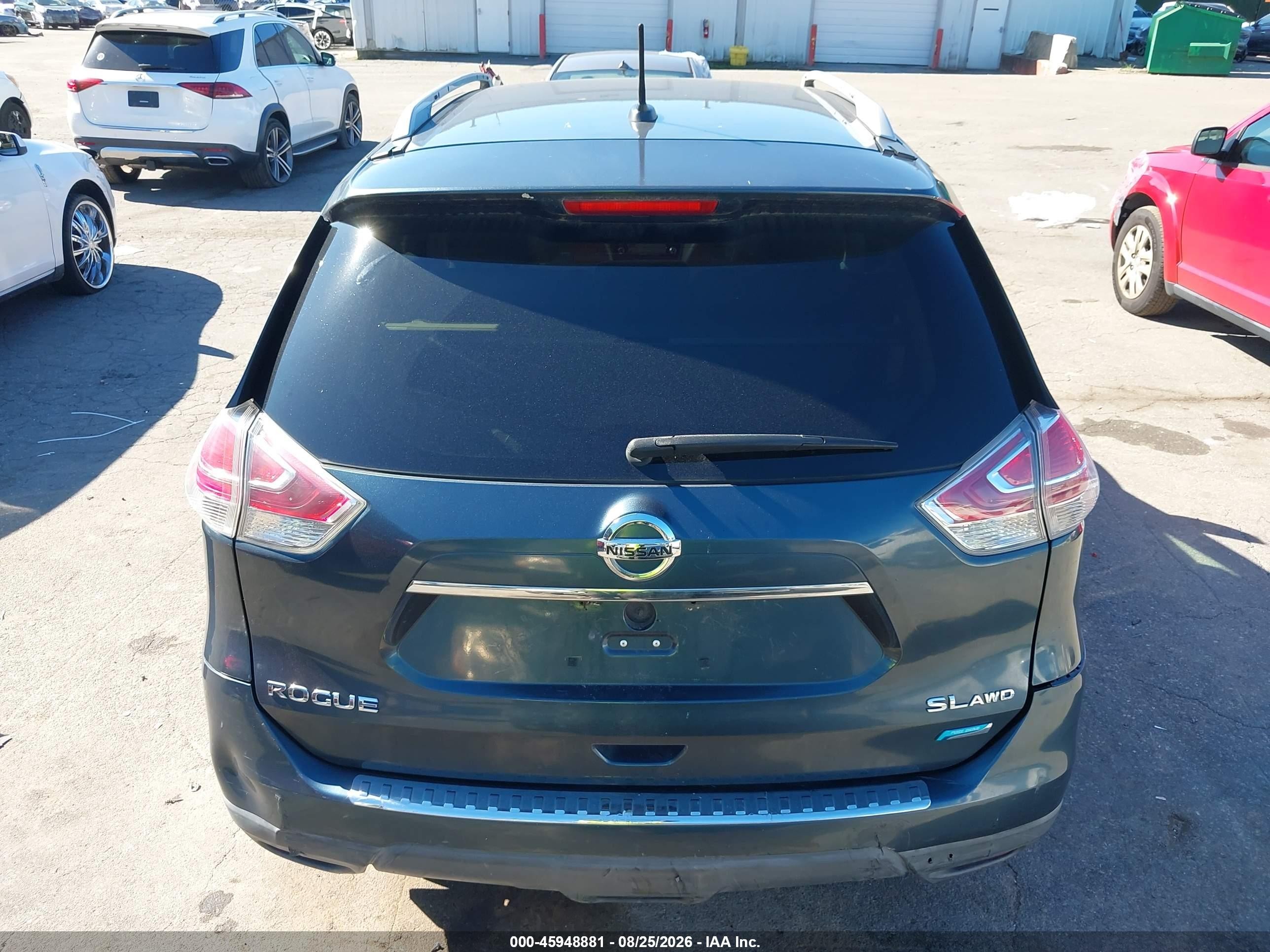 2014 Nissan Rogue Sl Dark Blue vin: 5N1AT2MV2EC806565