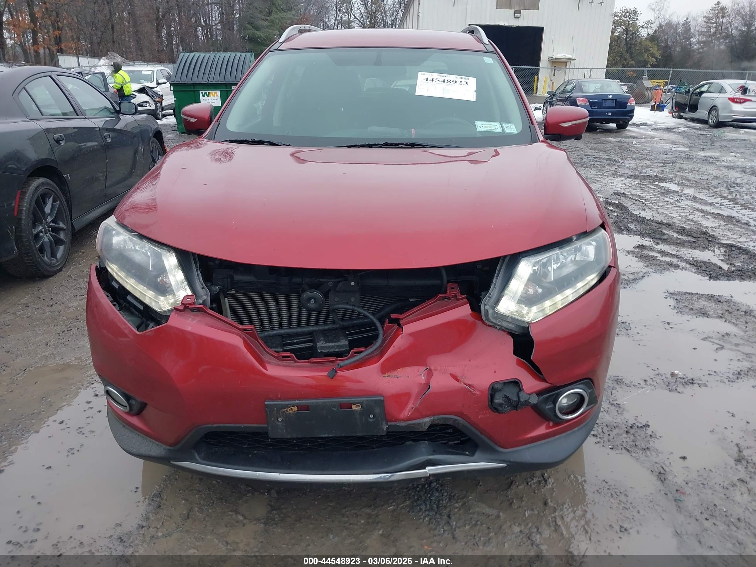 2014 Nissan Rogue Sl Maroon vin: 5N1AT2MV2EC811216