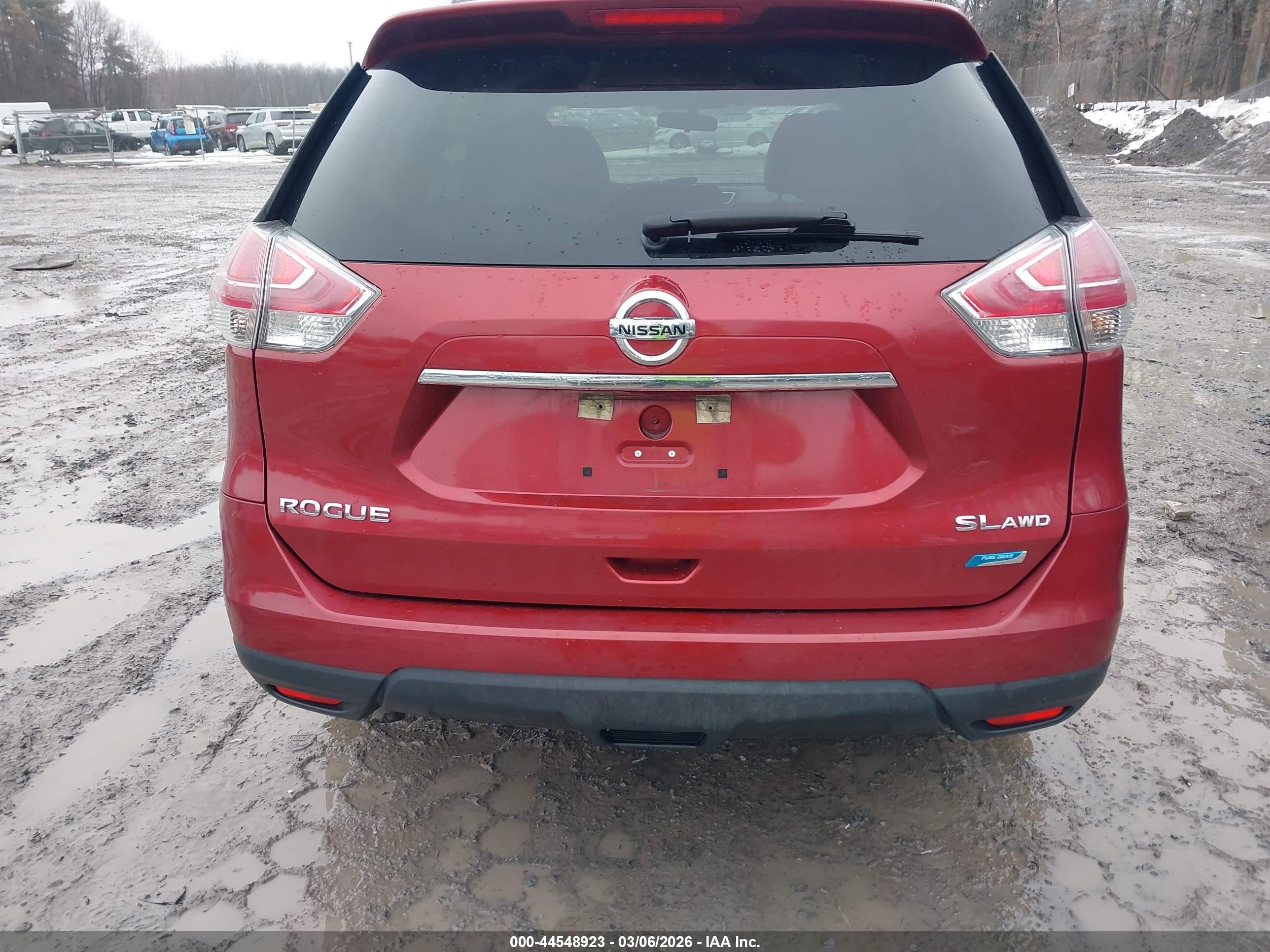 2014 Nissan Rogue Sl Maroon vin: 5N1AT2MV2EC811216