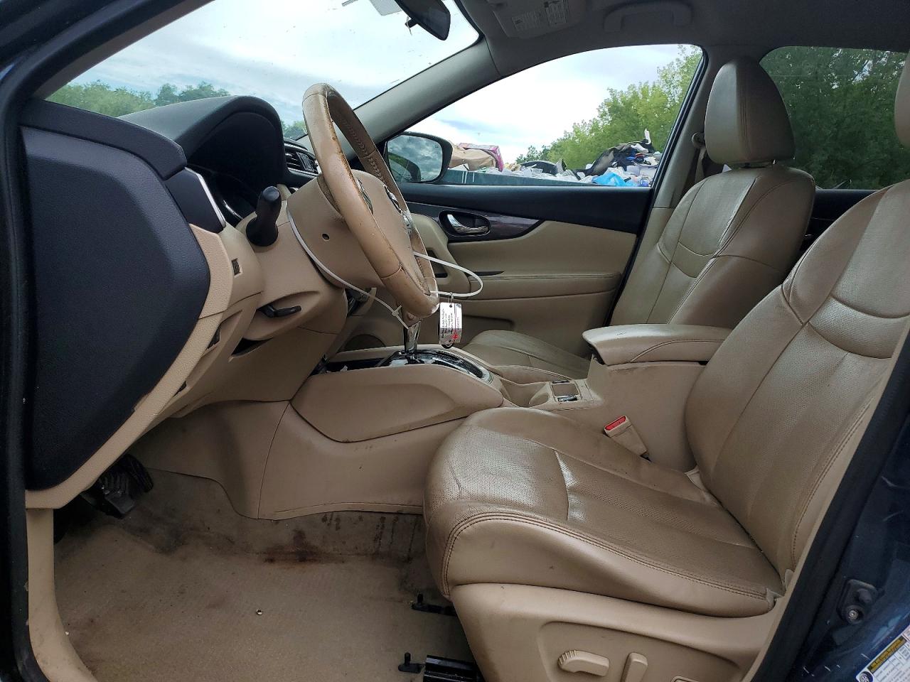 2014 Nissan Rogue Sl Синий vin: 5N1AT2MV2EC813791