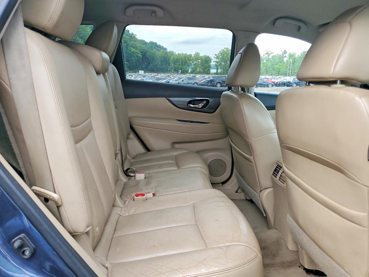 2014 Nissan Rogue Sl Синий vin: 5N1AT2MV2EC813791