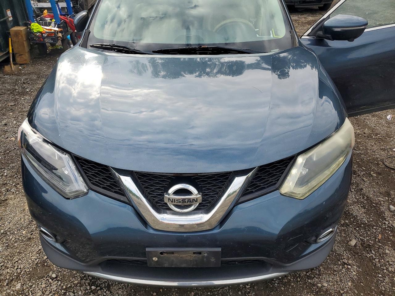 2014 Nissan Rogue Sl Синий vin: 5N1AT2MV2EC813791