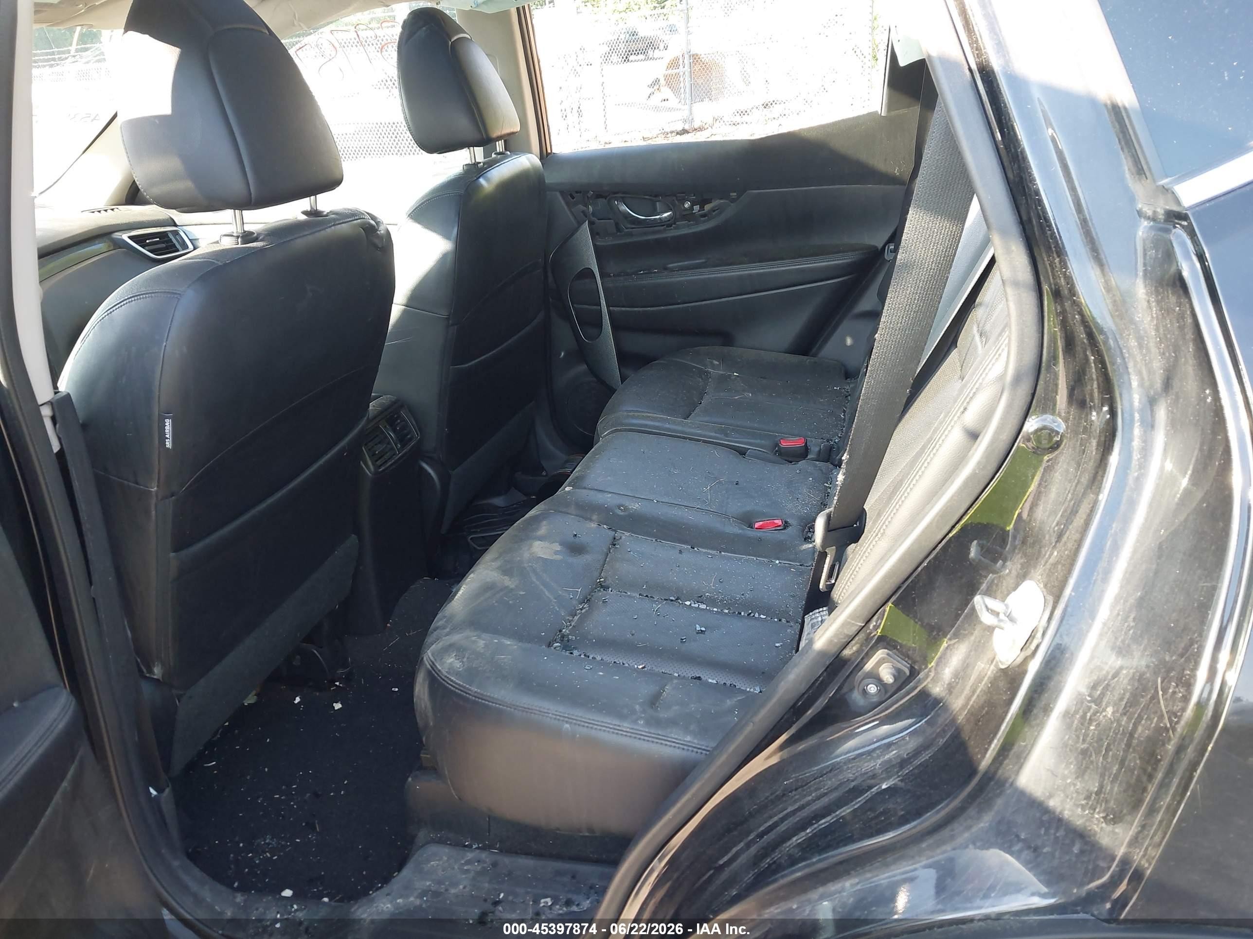 2014 Nissan Rogue Sl Black vin: 5N1AT2MV2EC814147