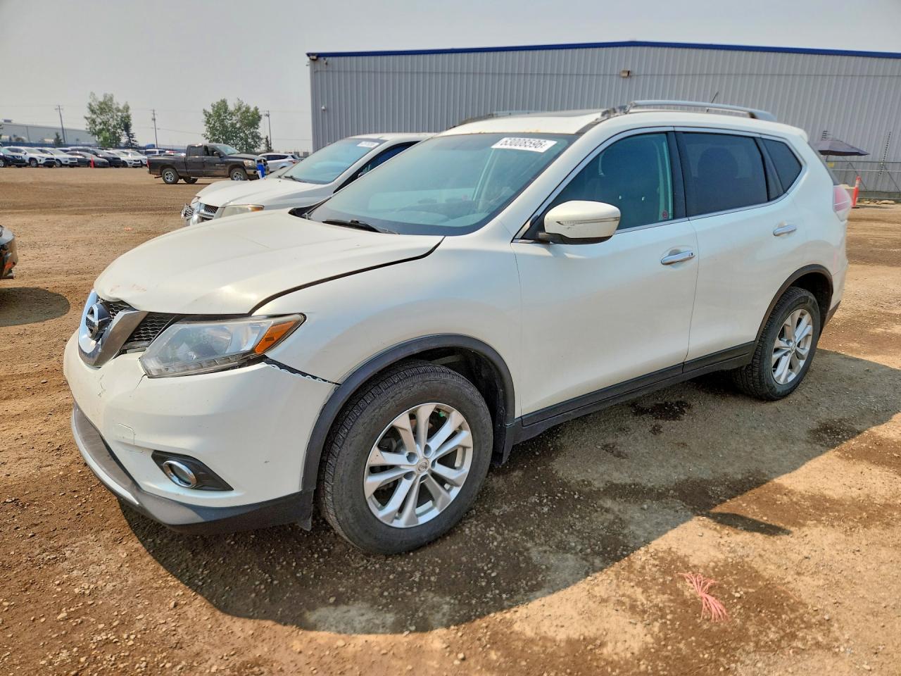 2014 Nissan Rogue S Белый vin: 5N1AT2MV2EC824113