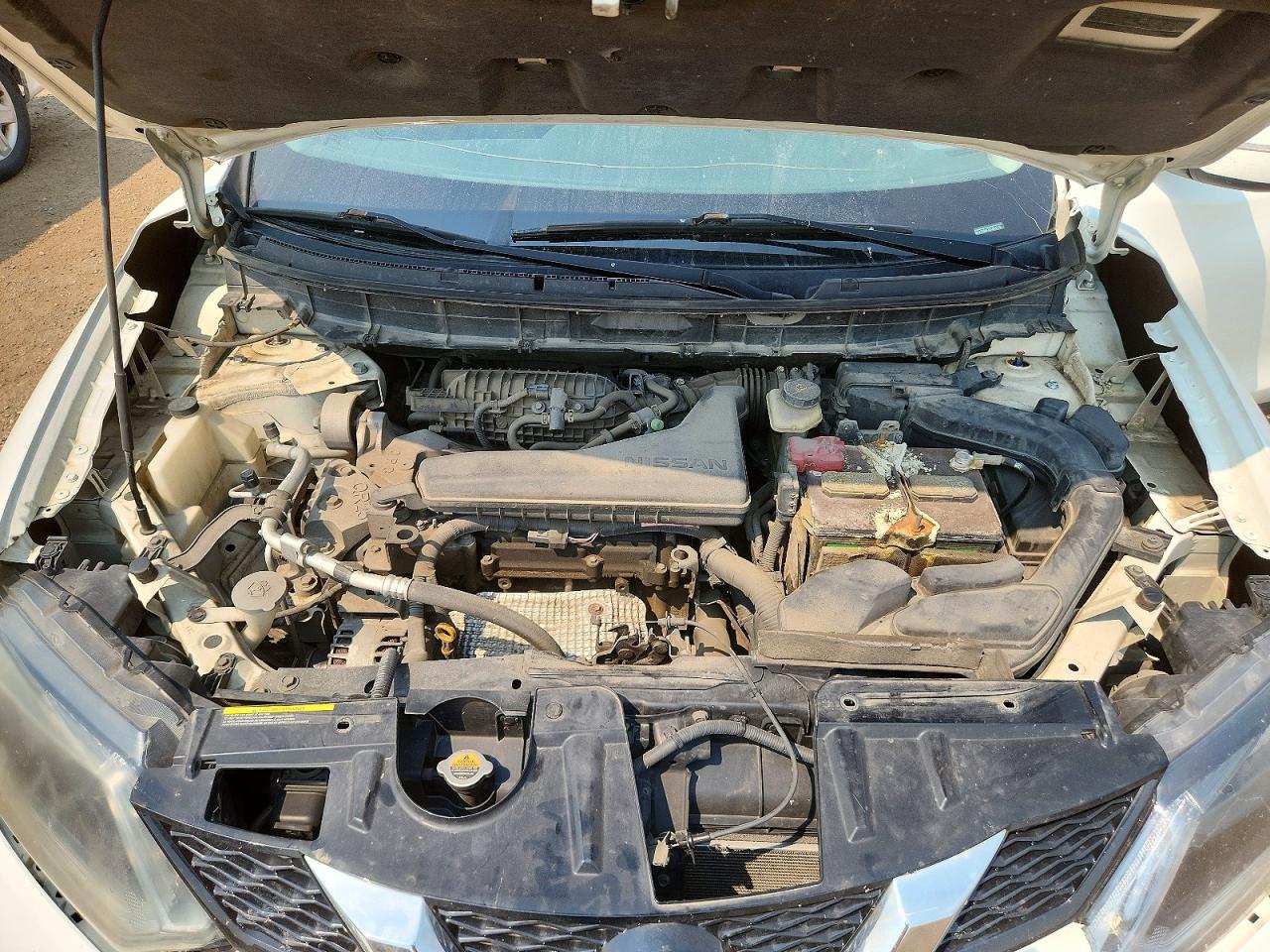 2014 Nissan Rogue S Белый vin: 5N1AT2MV2EC824113