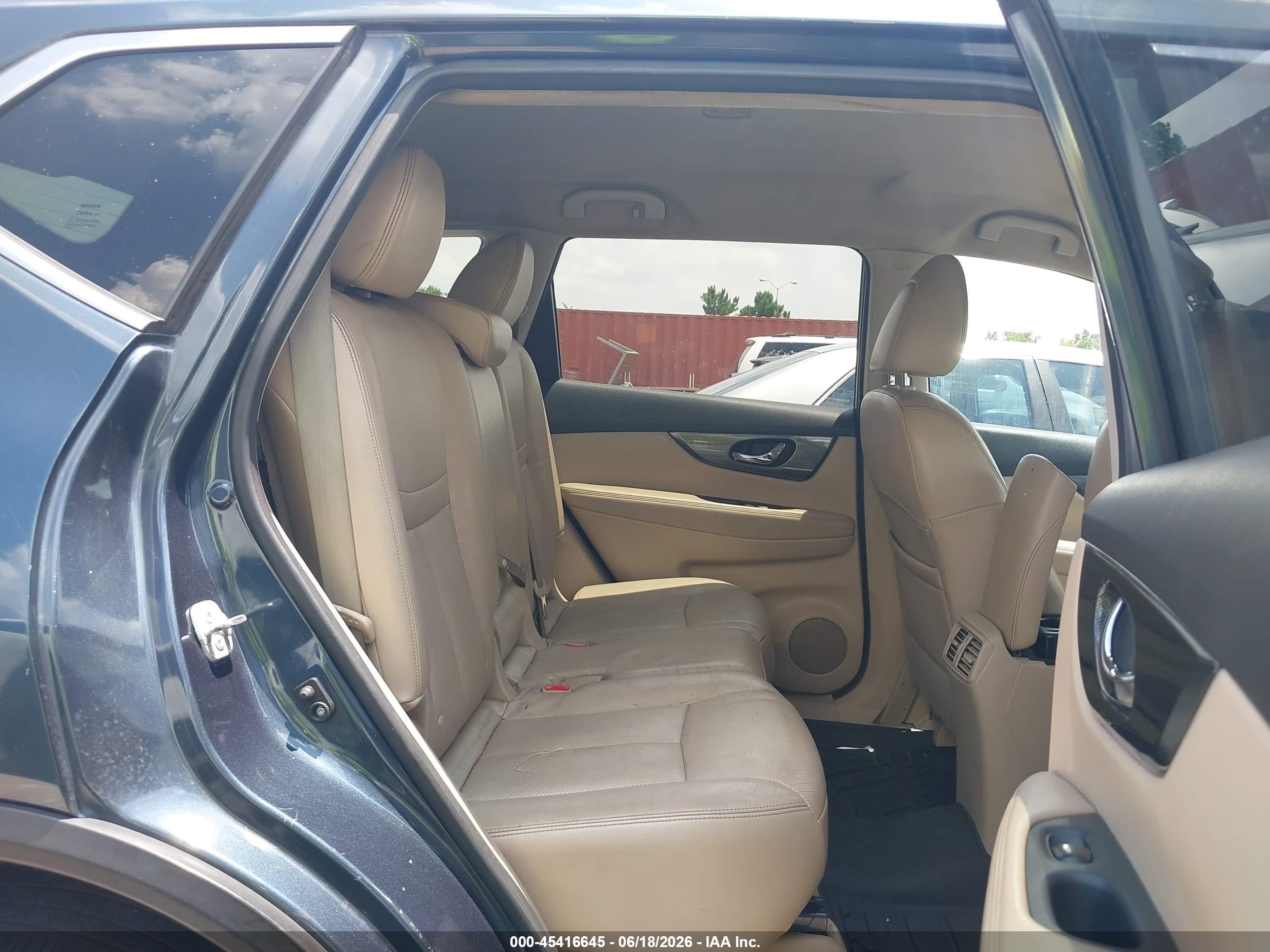2014 Nissan Rogue Sl Blue vin: 5N1AT2MV2EC826671