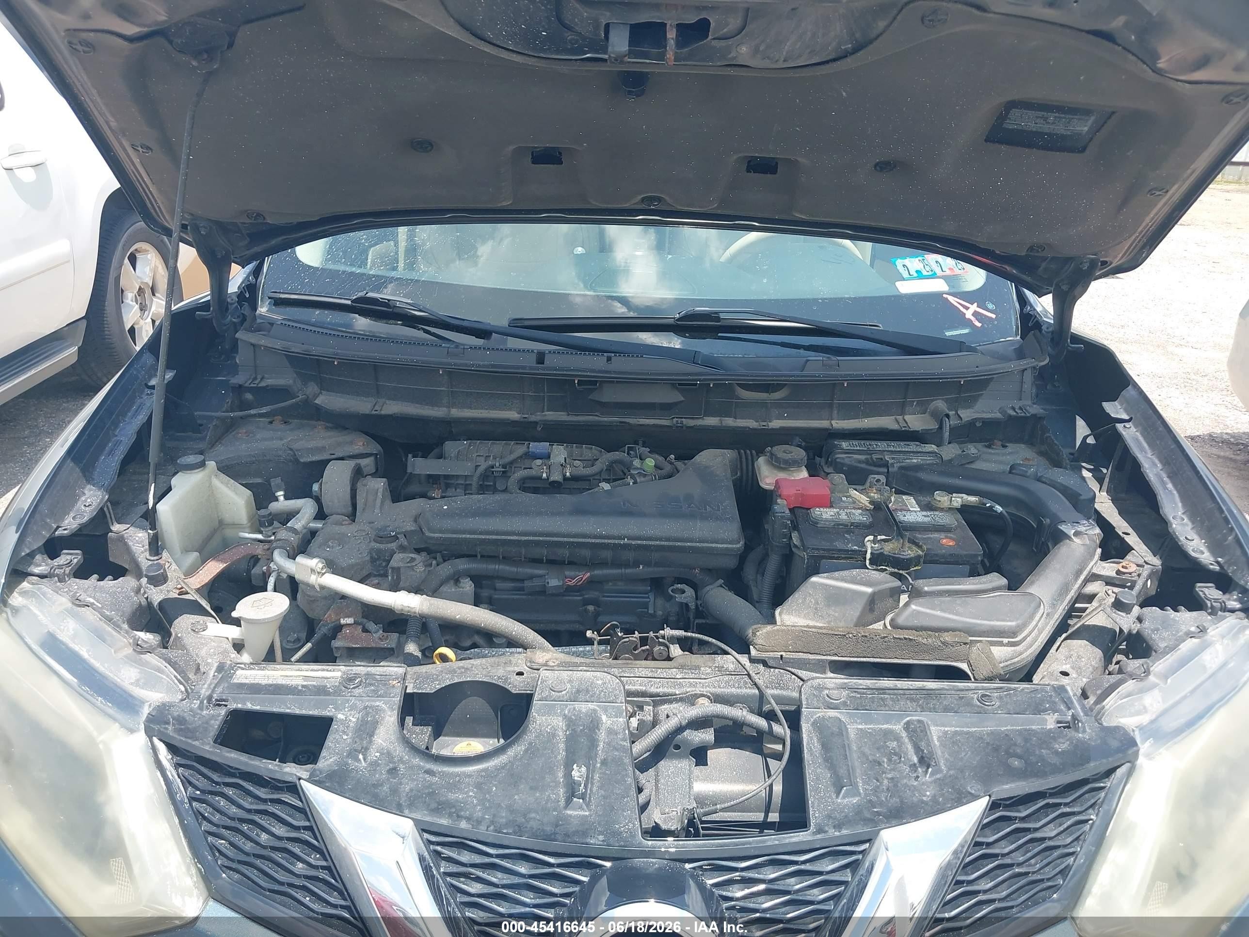 2014 Nissan Rogue Sl Blue vin: 5N1AT2MV2EC826671