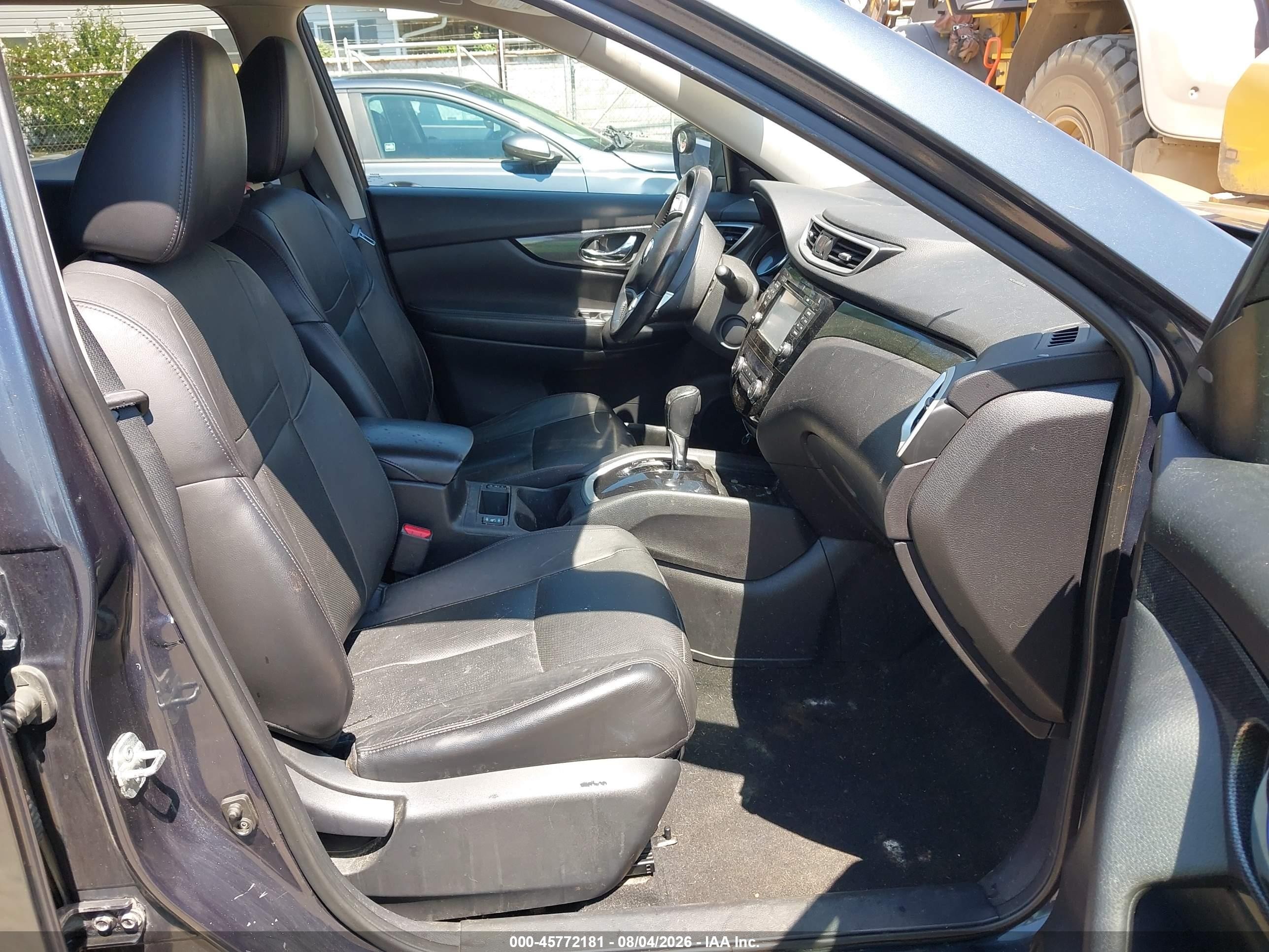 2014 Nissan Rogue Sl Gray vin: 5N1AT2MV2EC835340