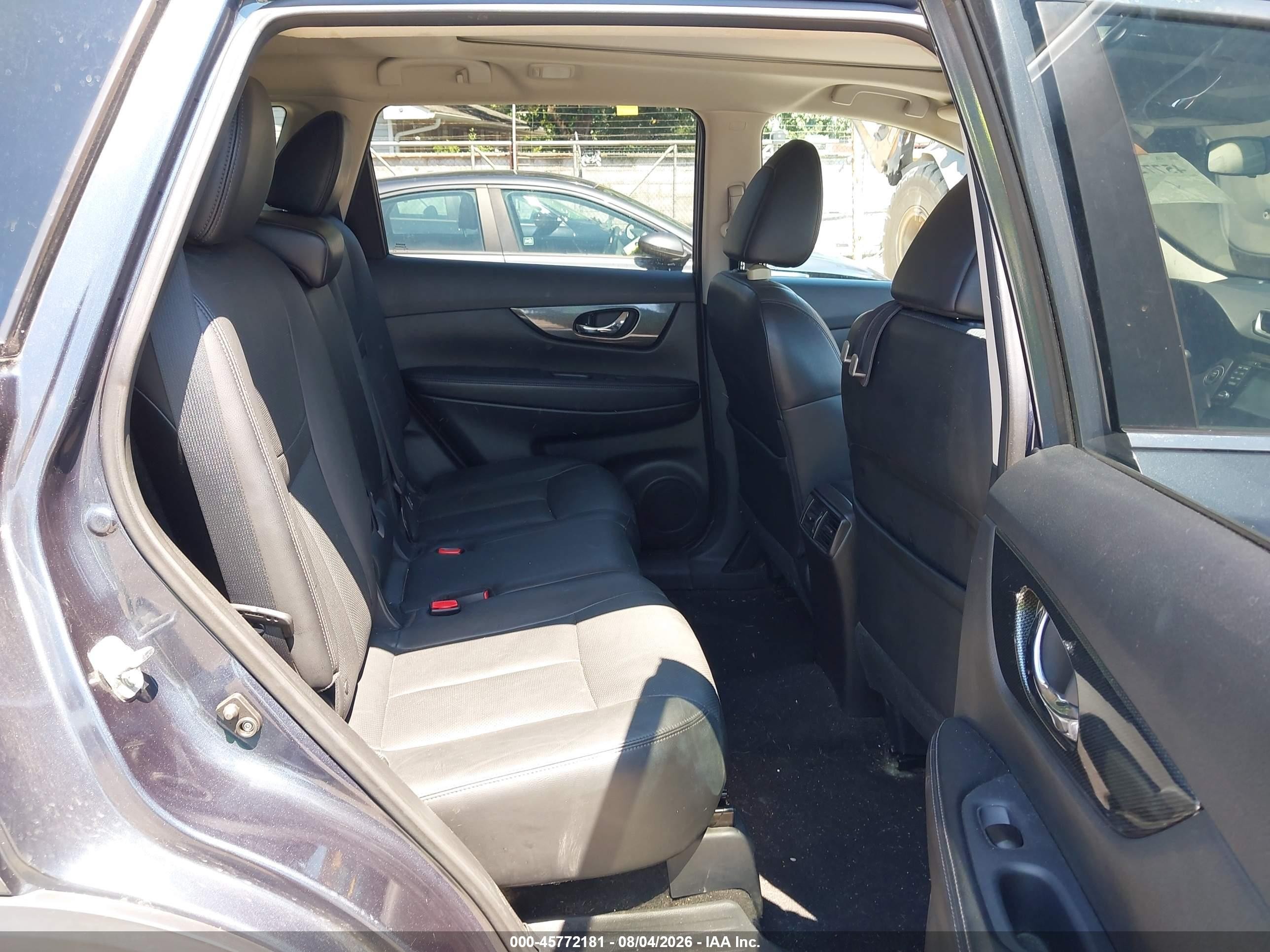 2014 Nissan Rogue Sl Gray vin: 5N1AT2MV2EC835340