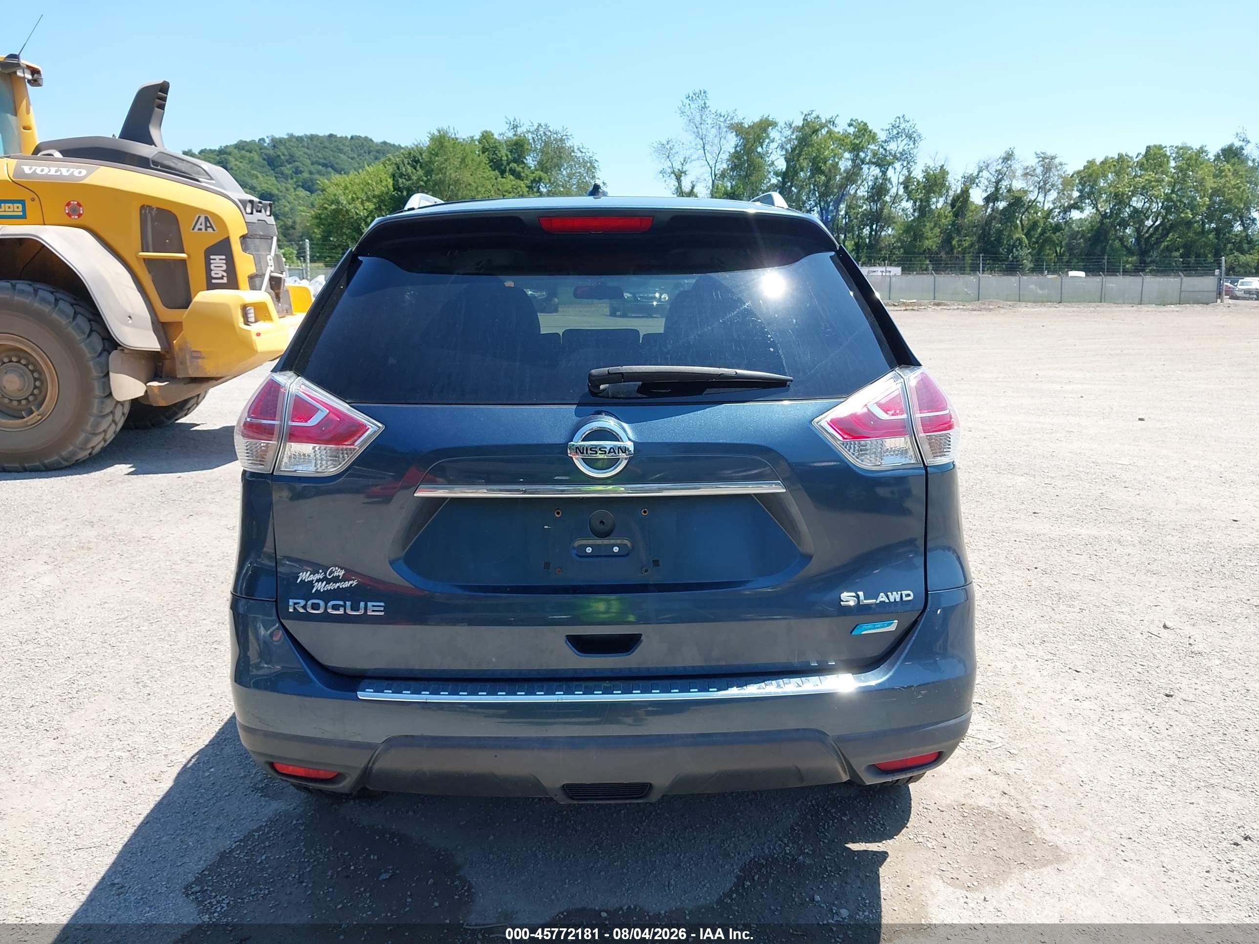 2014 Nissan Rogue Sl Gray vin: 5N1AT2MV2EC835340
