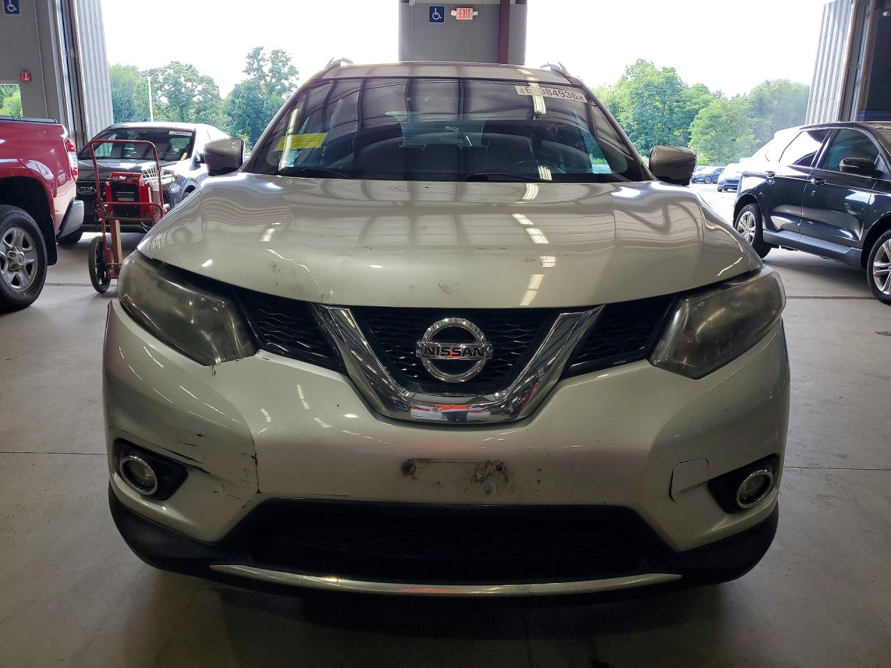 2014 Nissan Rogue Sl Silver vin: 5N1AT2MV2EC838240