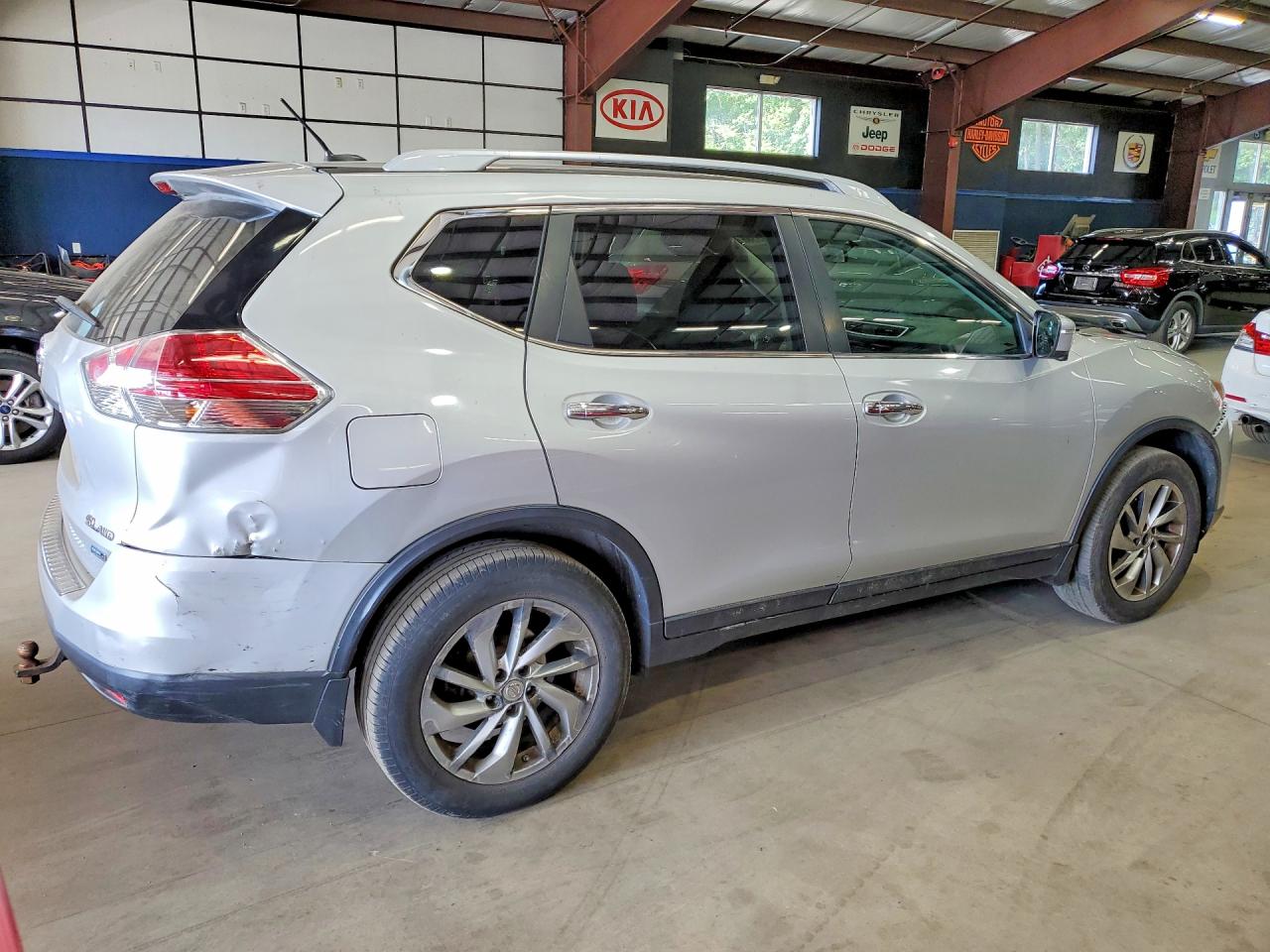 2014 Nissan Rogue Sl Silver vin: 5N1AT2MV2EC838240