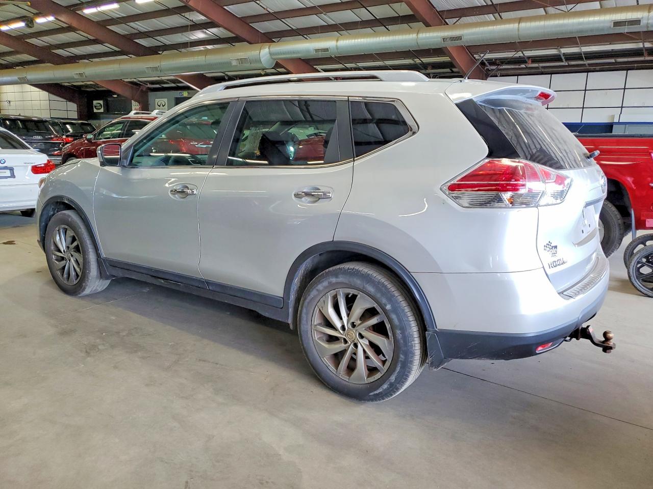 2014 Nissan Rogue Sl Silver vin: 5N1AT2MV2EC838240