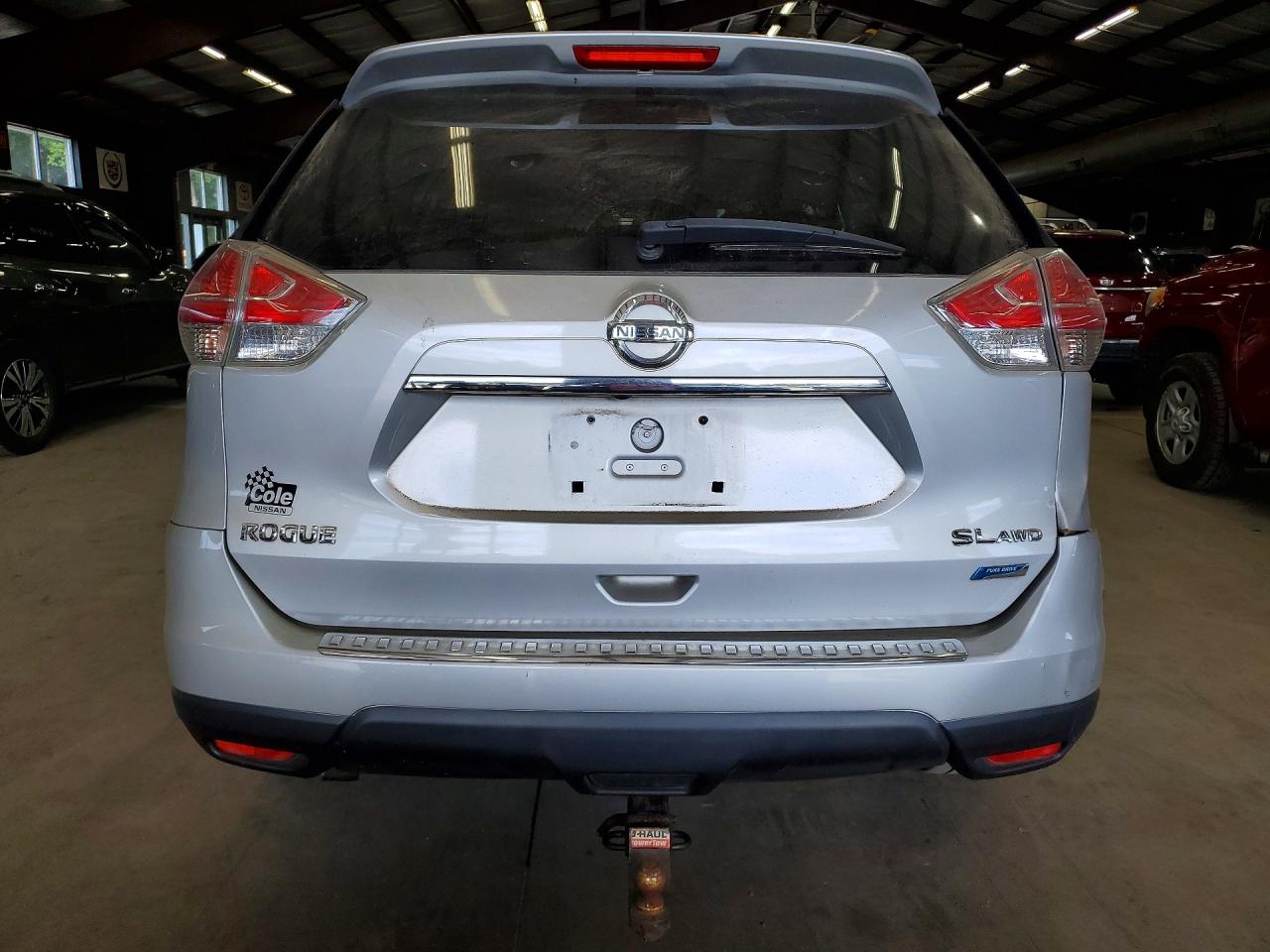 2014 Nissan Rogue Sl Silver vin: 5N1AT2MV2EC838240