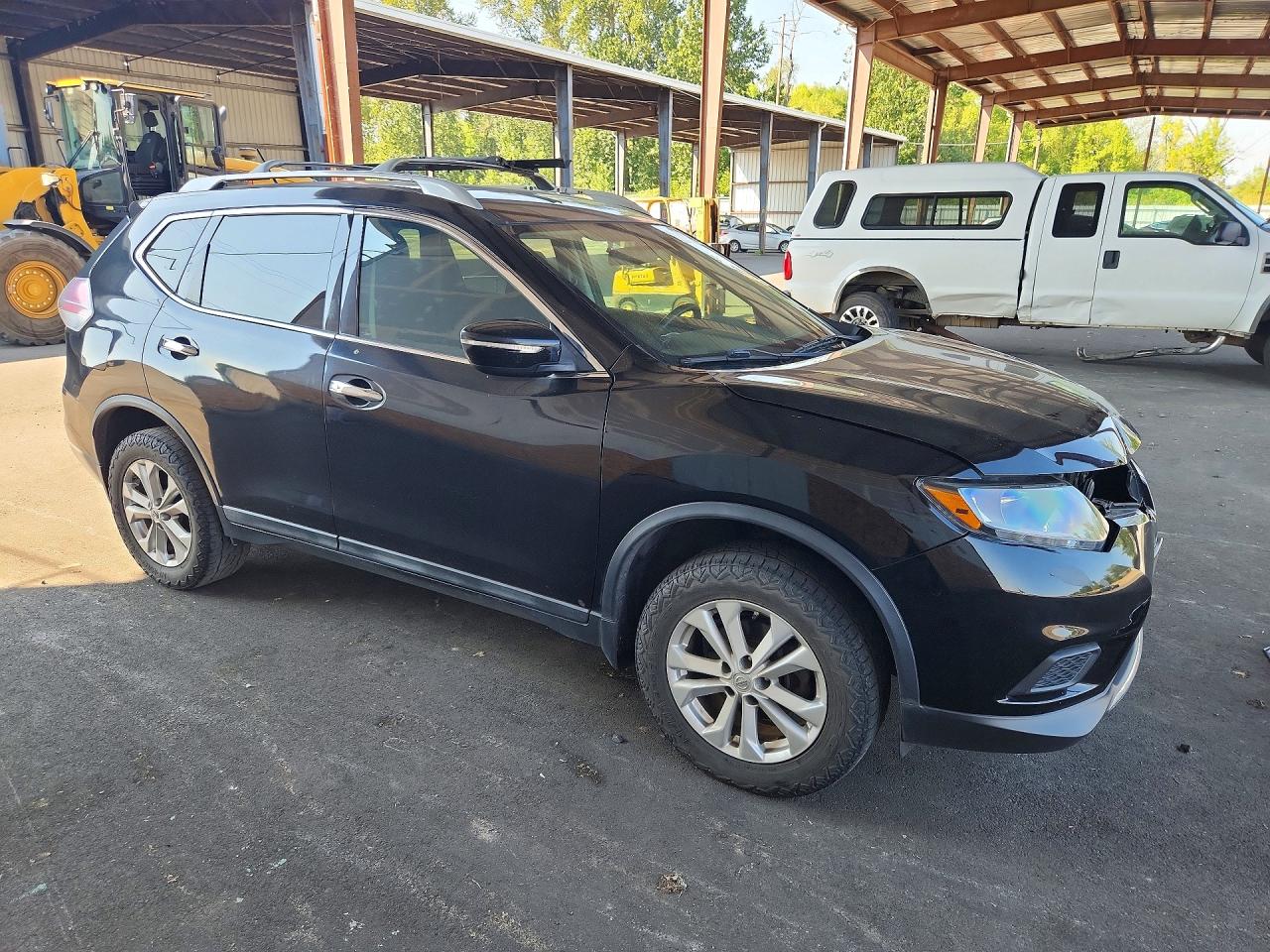 2014 Nissan Rogue Sv Черный vin: 5N1AT2MV2EC844975